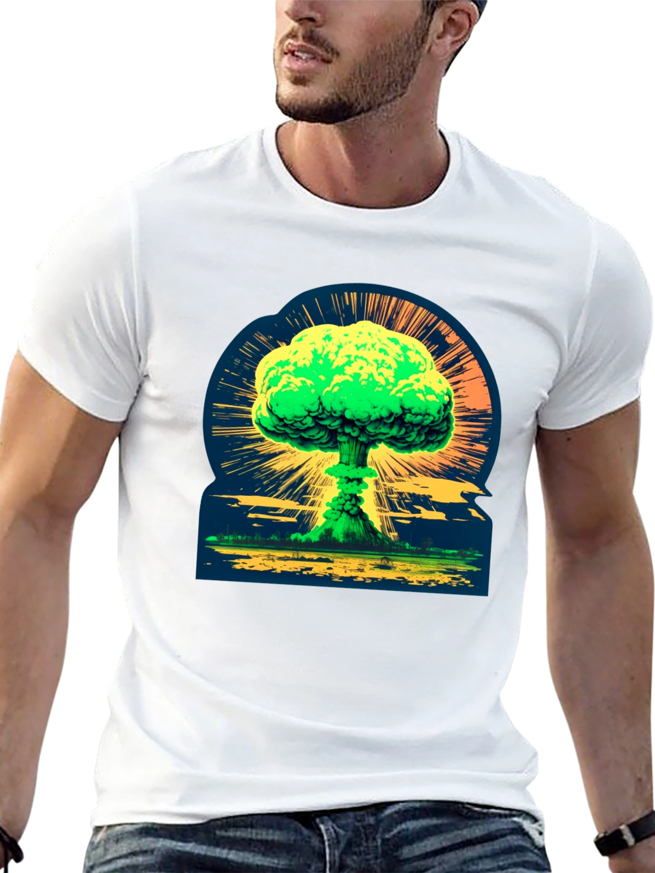 Atomic Explosion Graphic Tee - Bold & Unique Design