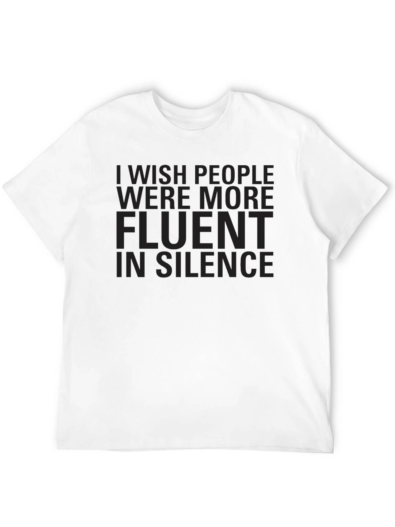 Fluent in Silence Graphic Tee - Black