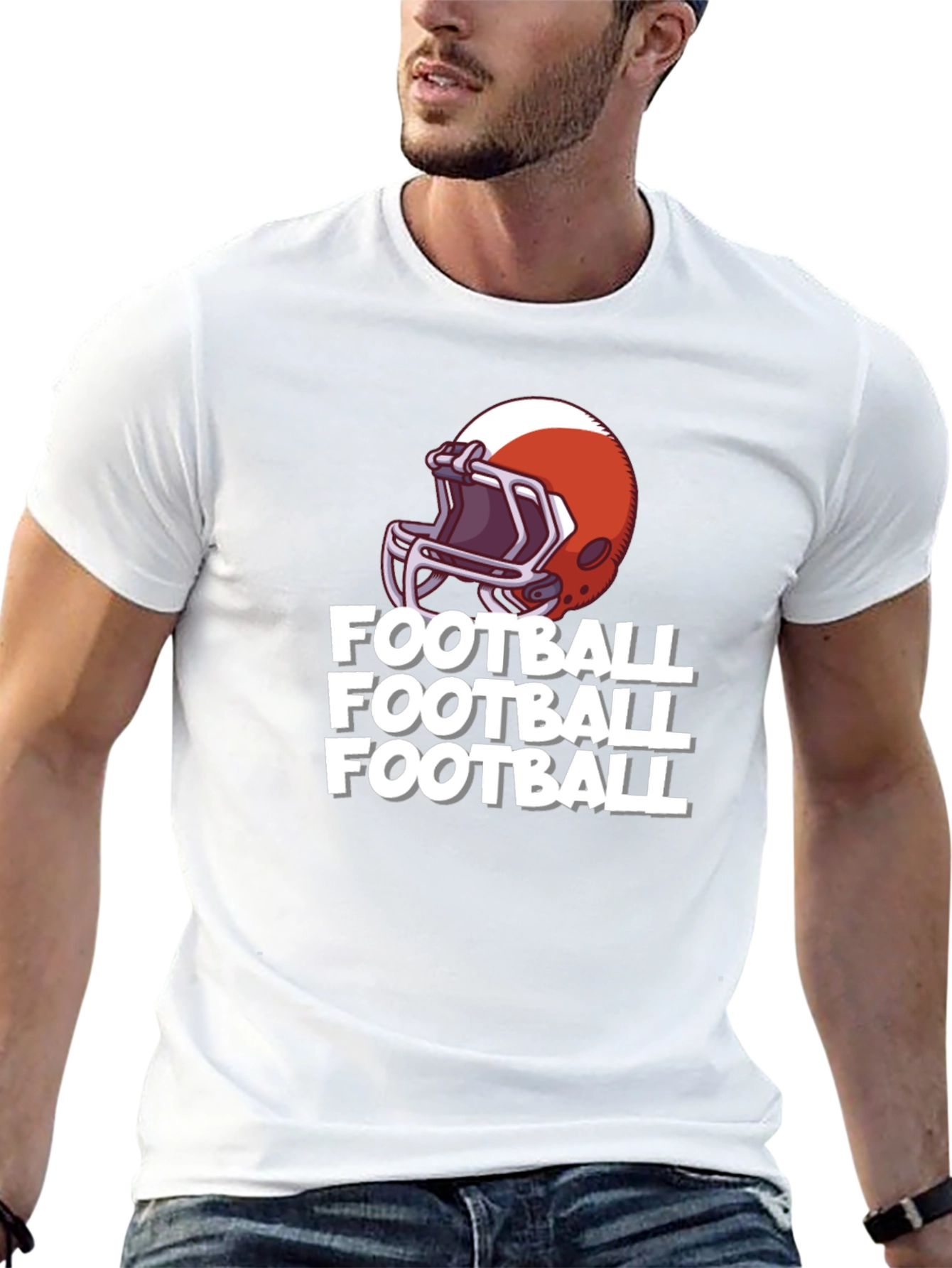 Football Helmet T-Shirt