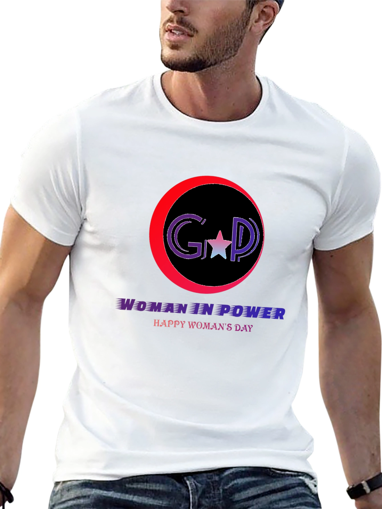 Woman in Power T-Shirt: Happy Womans Day