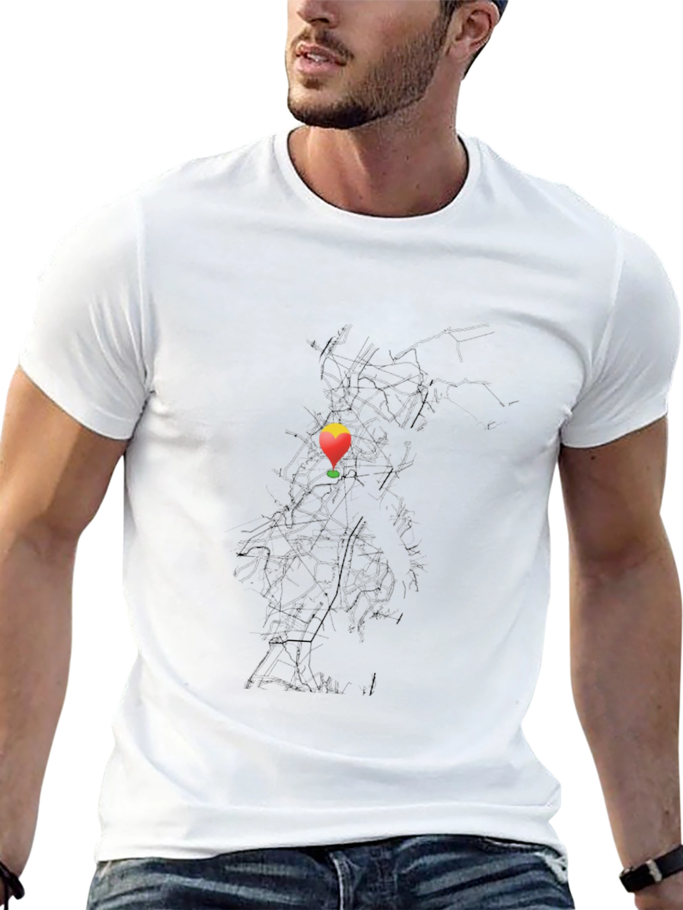Balloon Graphic Black T-Shirt