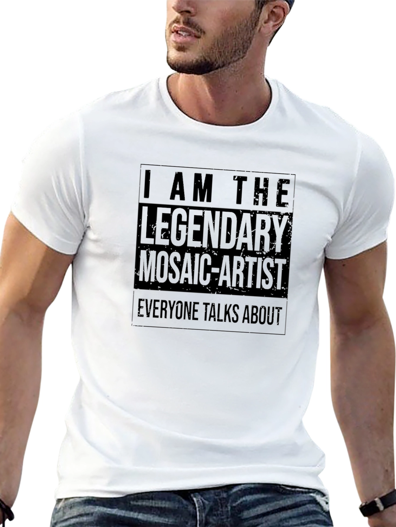 Legendary Mosaic Artist Black T-Shirt