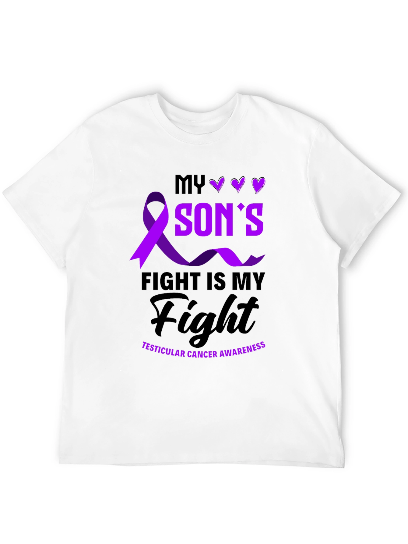My Sons Fight Testicular Cancer Awareness T-Shirt