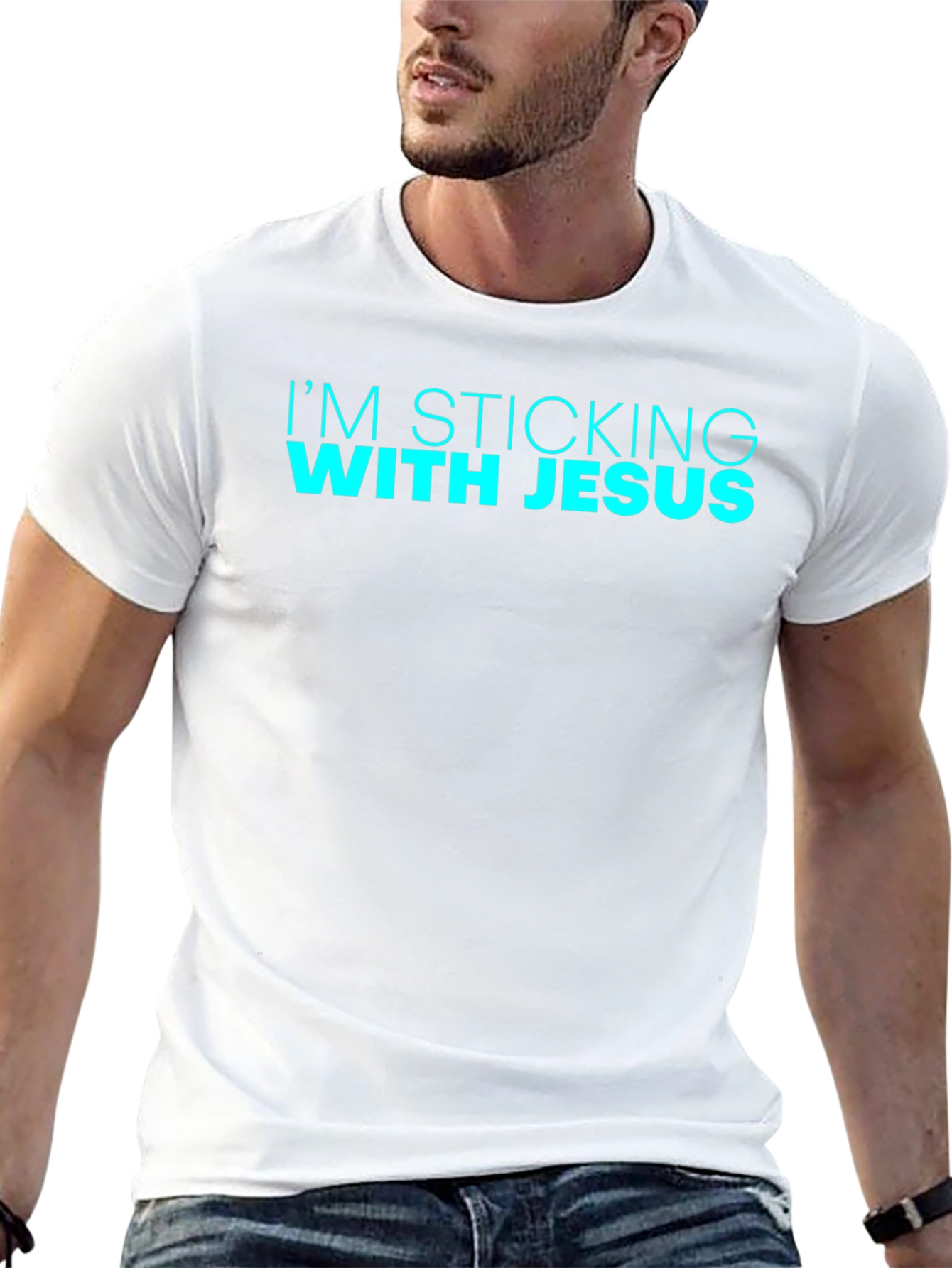 Im Sticking with Jesus Black T-Shirt