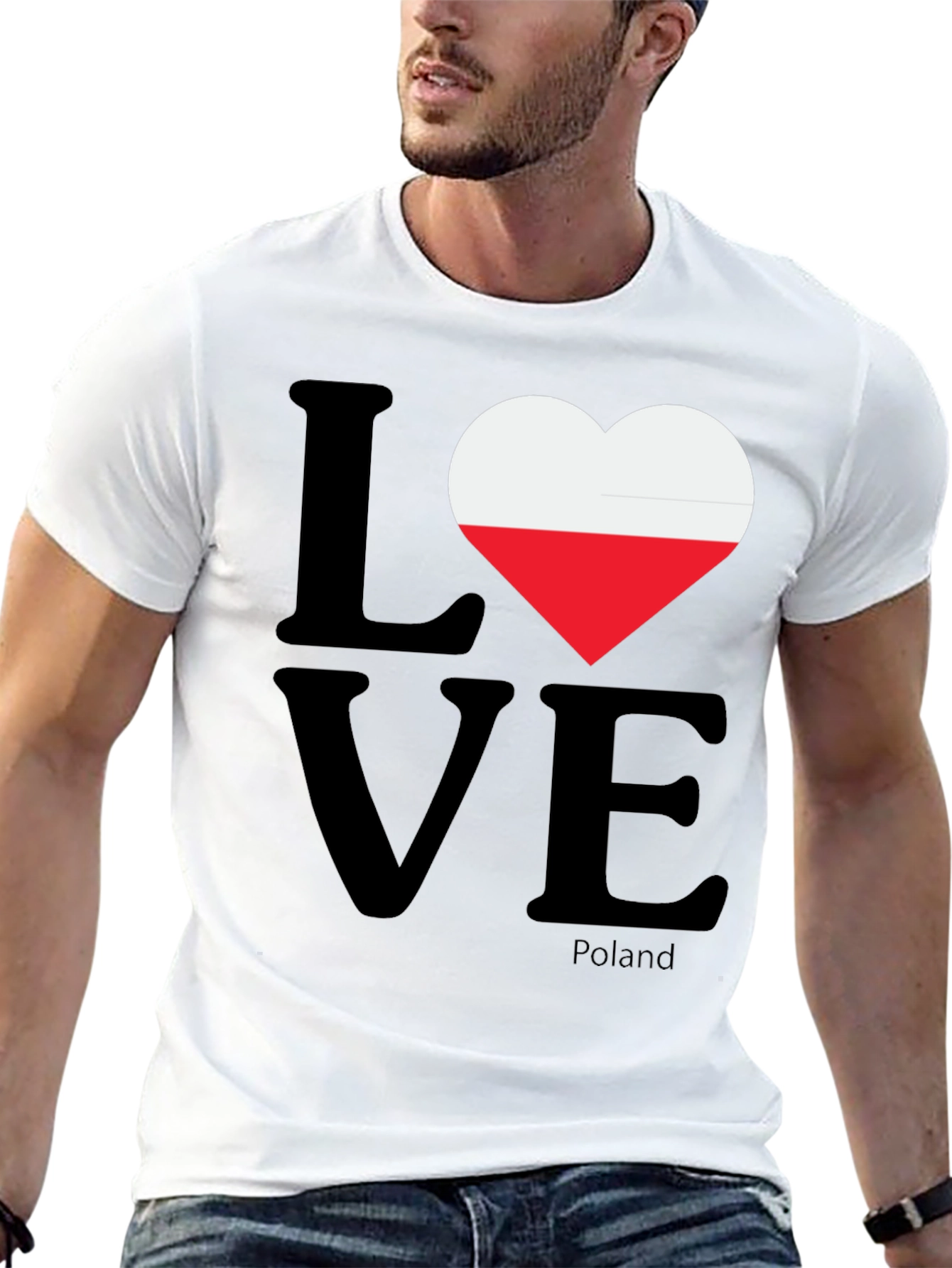 Poland Love Flag Heart T-Shirt
