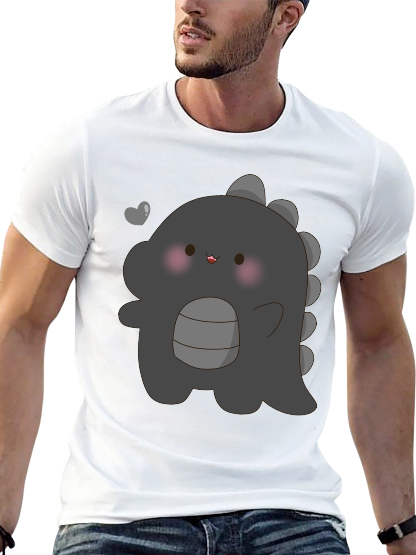 Cute Dinosaur Graphic Print T-Shirt