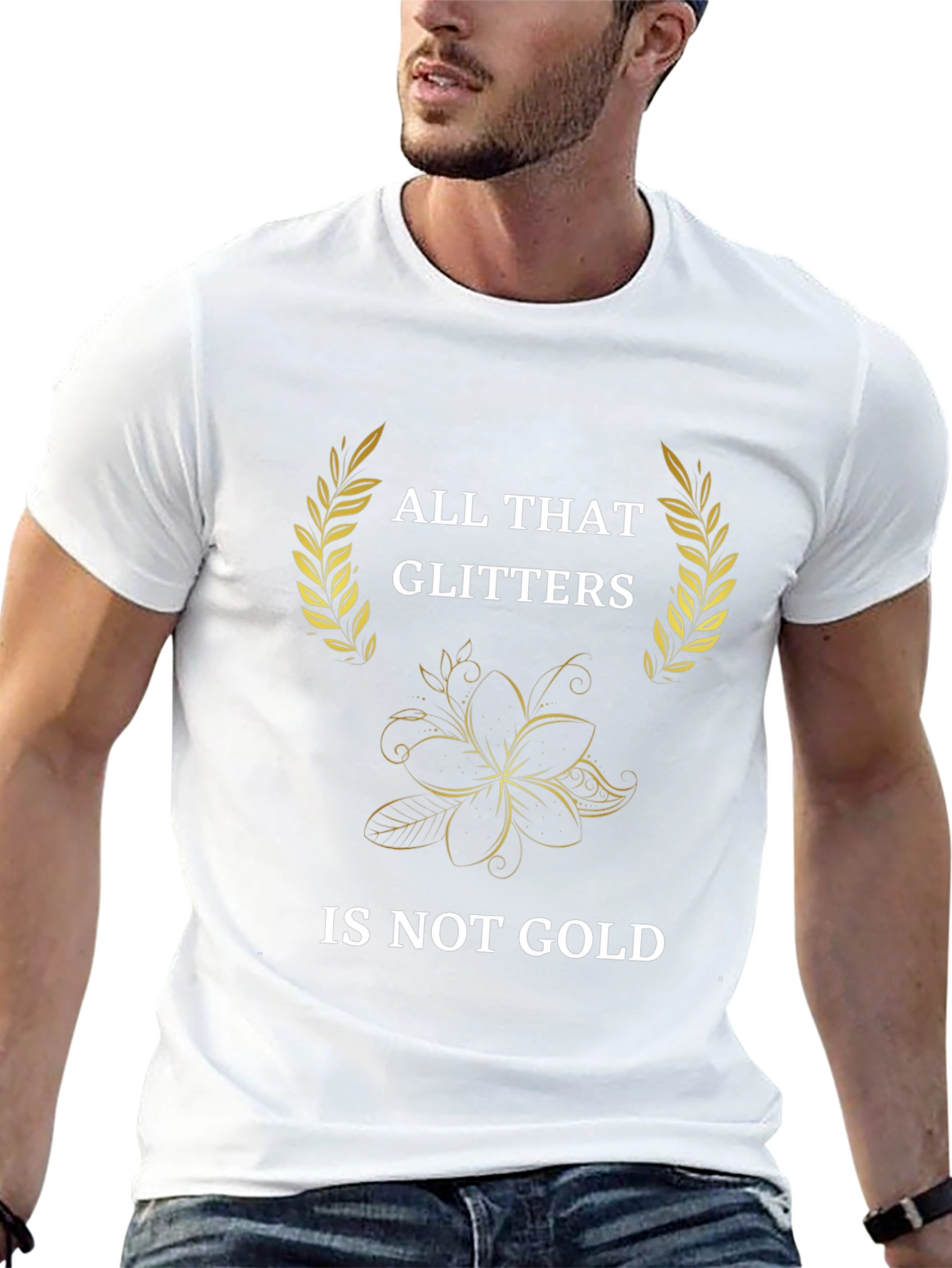 All That Glitters Tee - Stylish Graphic Print Shirt