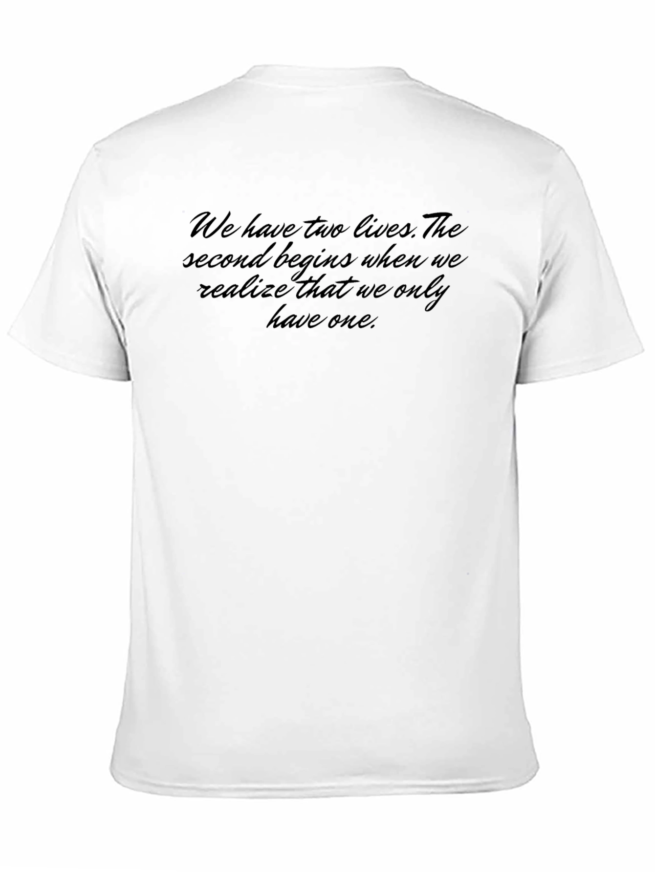 Motivational Quote Black T-Shirt