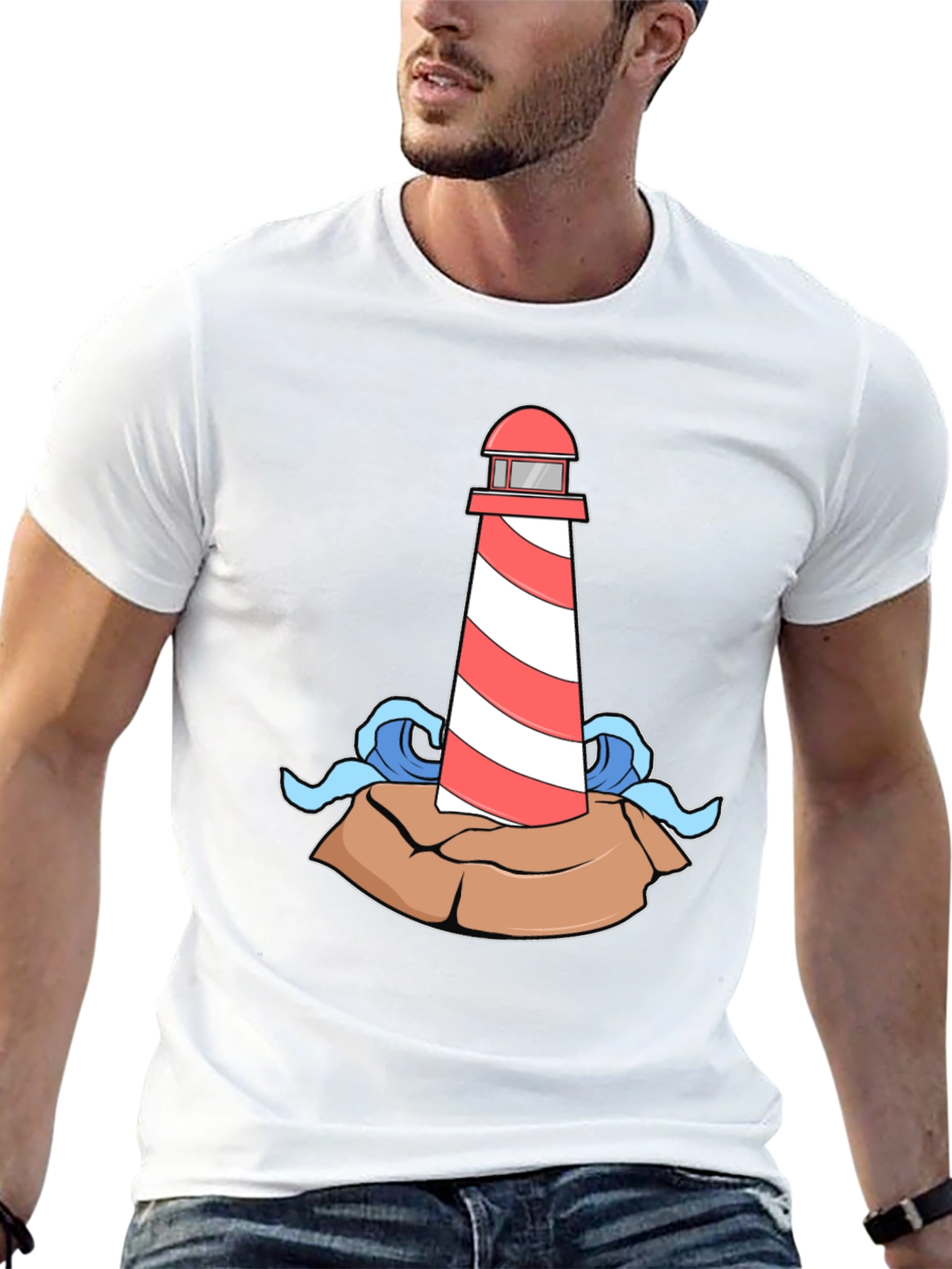 Lighthouse Graphic Print Tee
