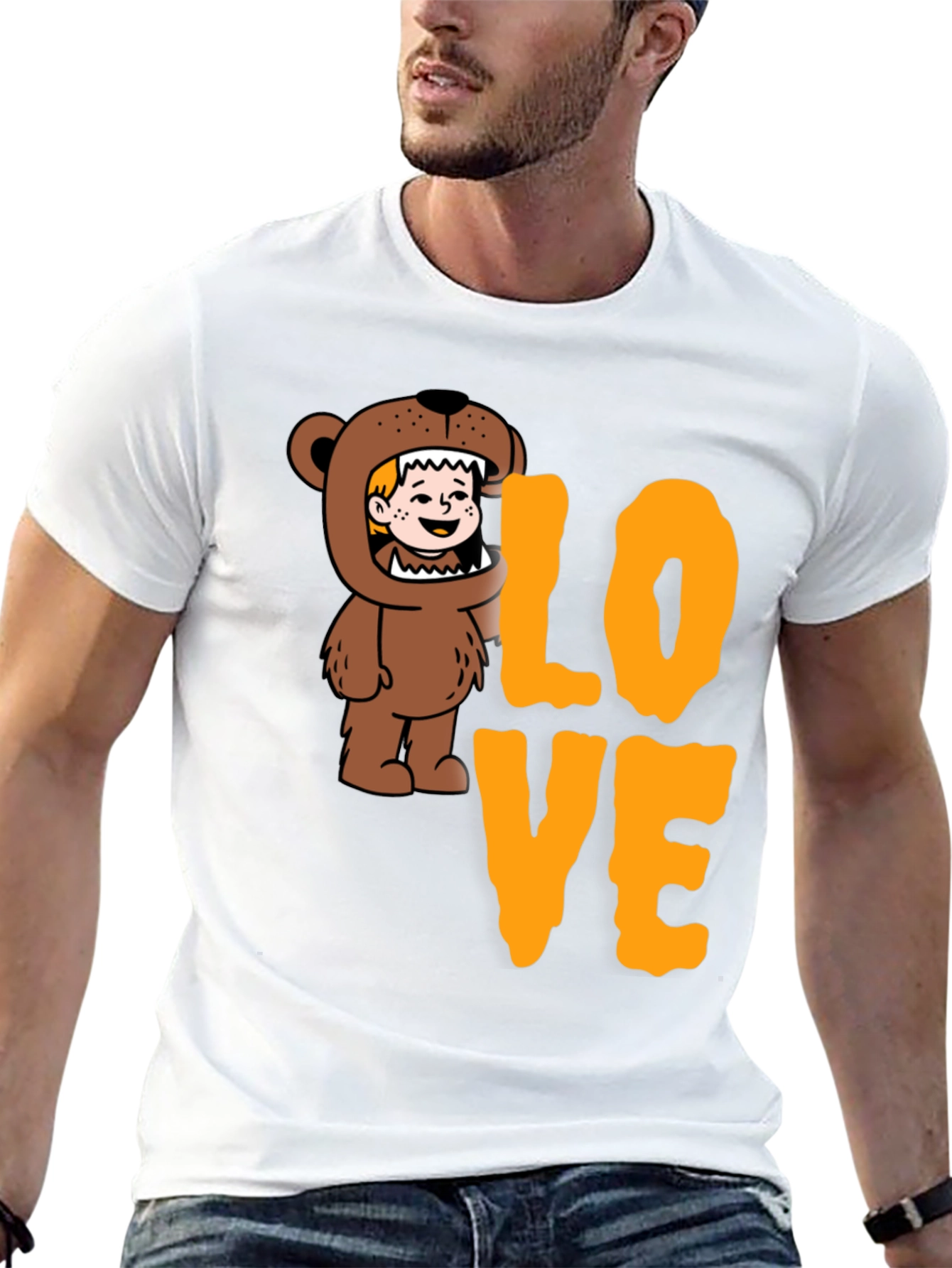 Bear Costume LOVE Graphic T-Shirt