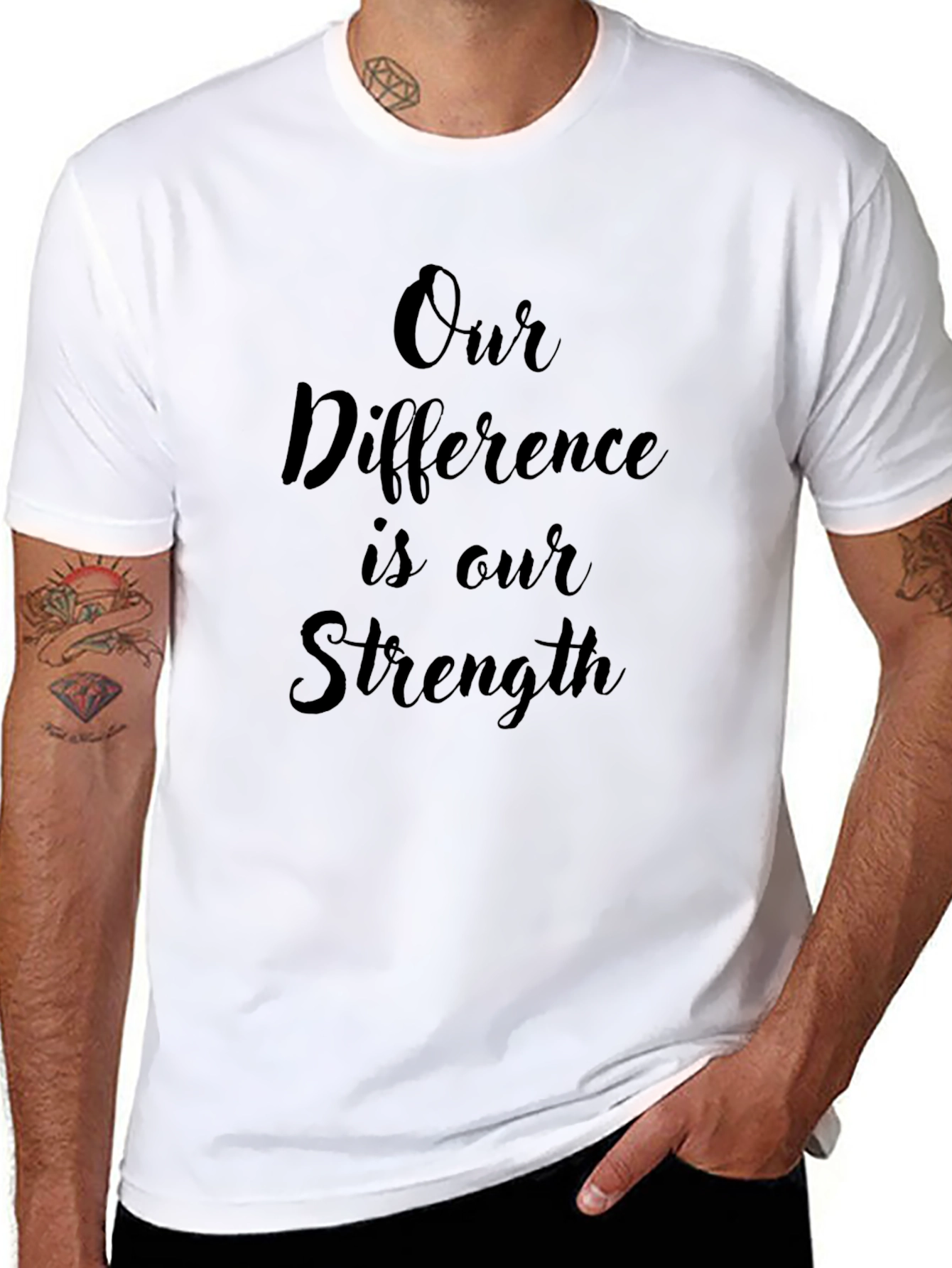 Our Difference is Our Strength Black T-Shirt