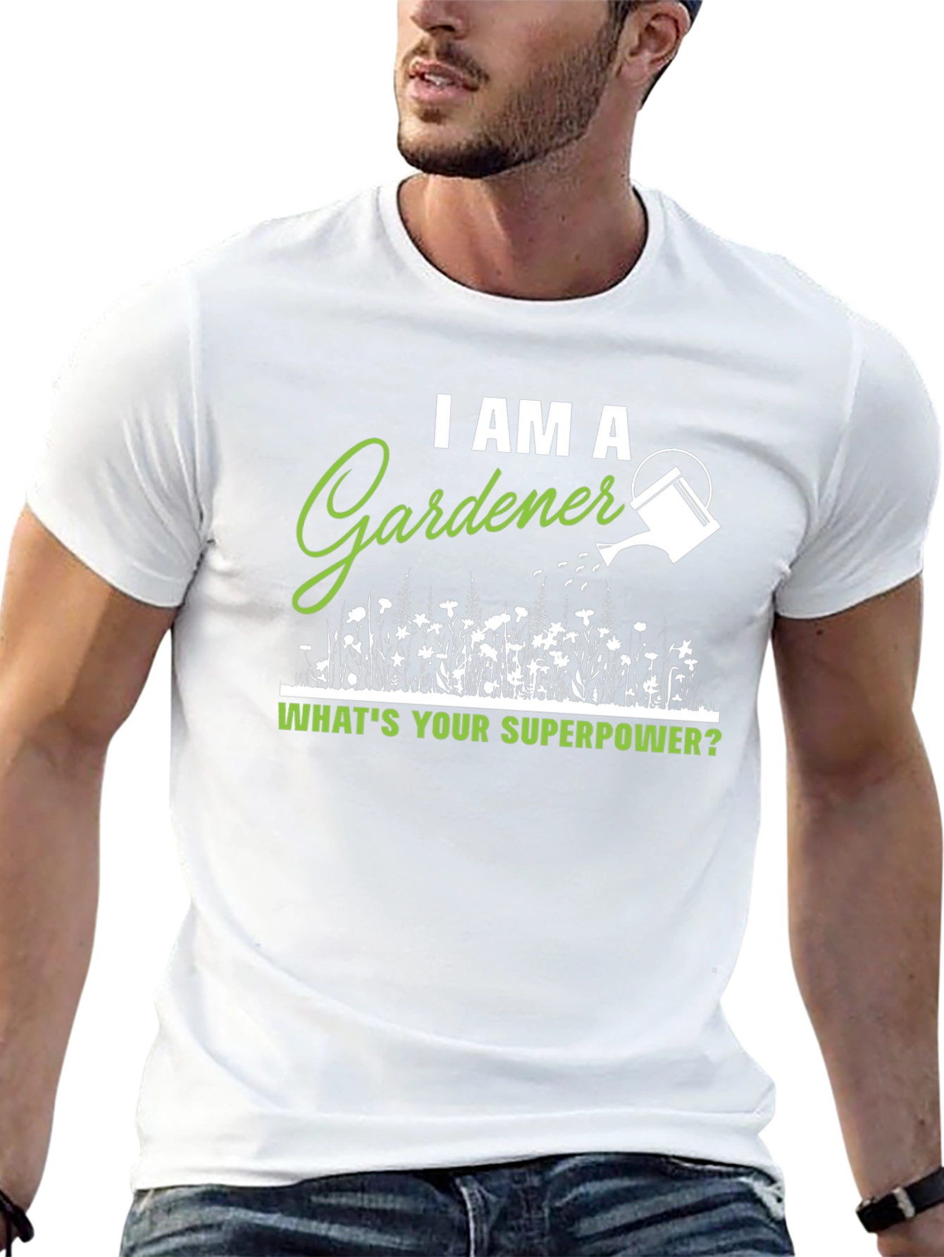 Gardener Superpower T-Shirt - Black Cotton Tee