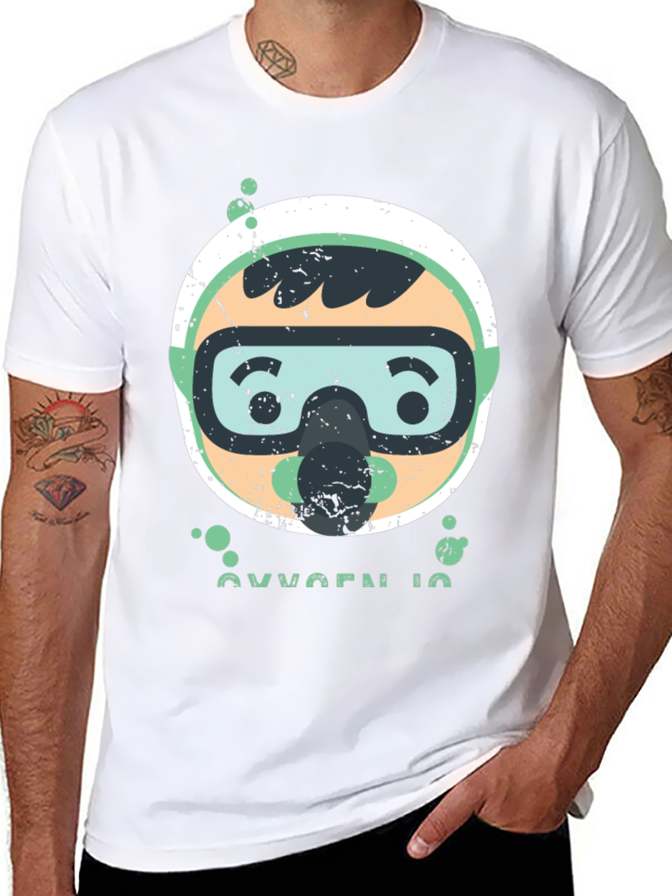 Scuba Diving Graphic Tee - Oxygen In Diver Shirt
