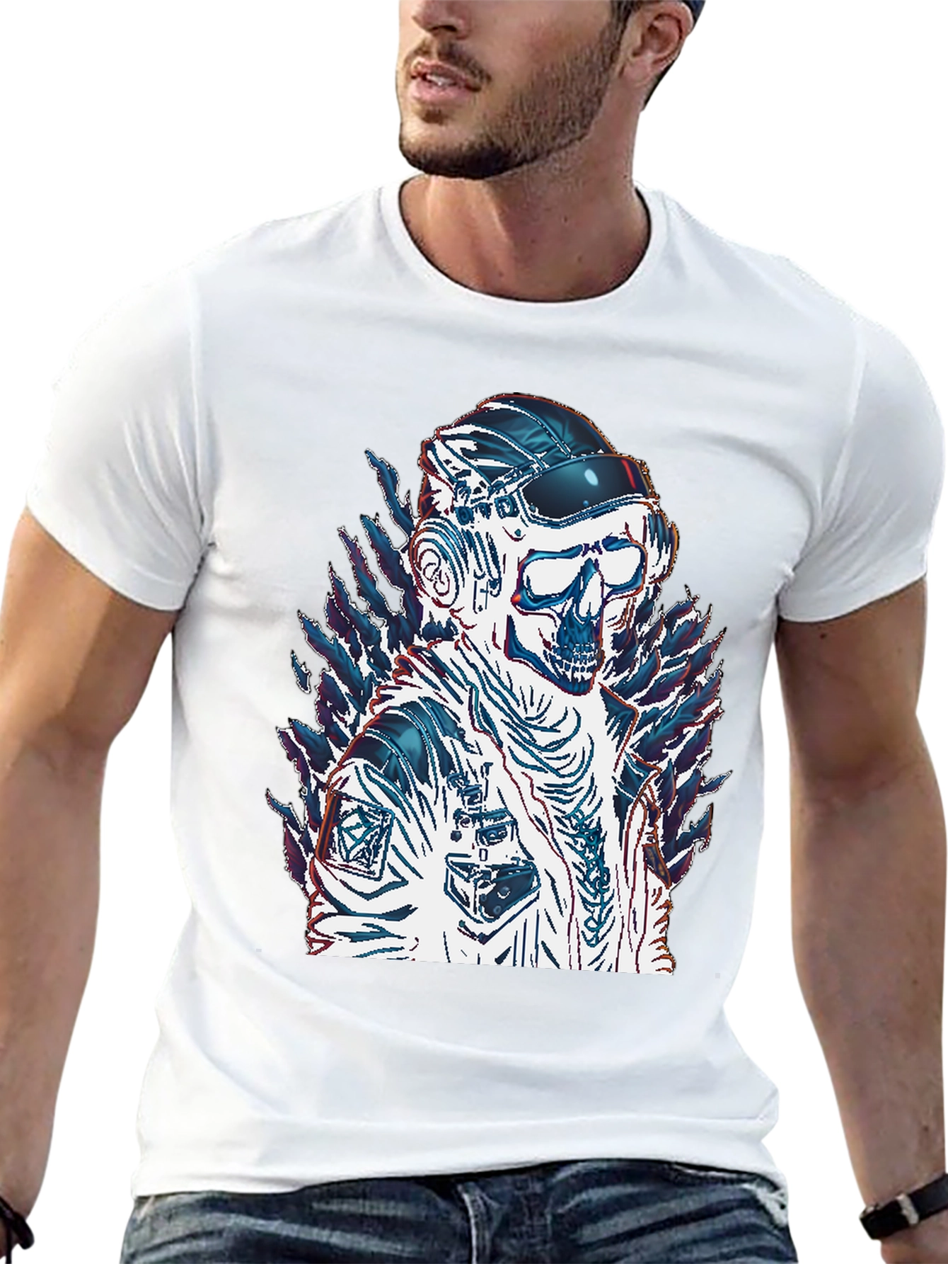 Cyberpunk Skull T-Shirt