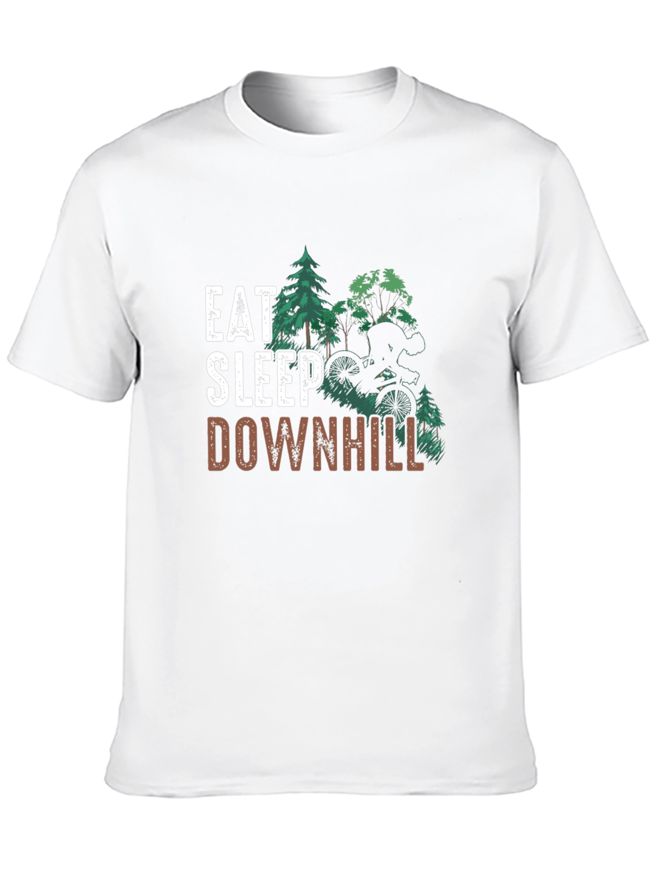 Eat Sleep Downhill Black T-Shirt