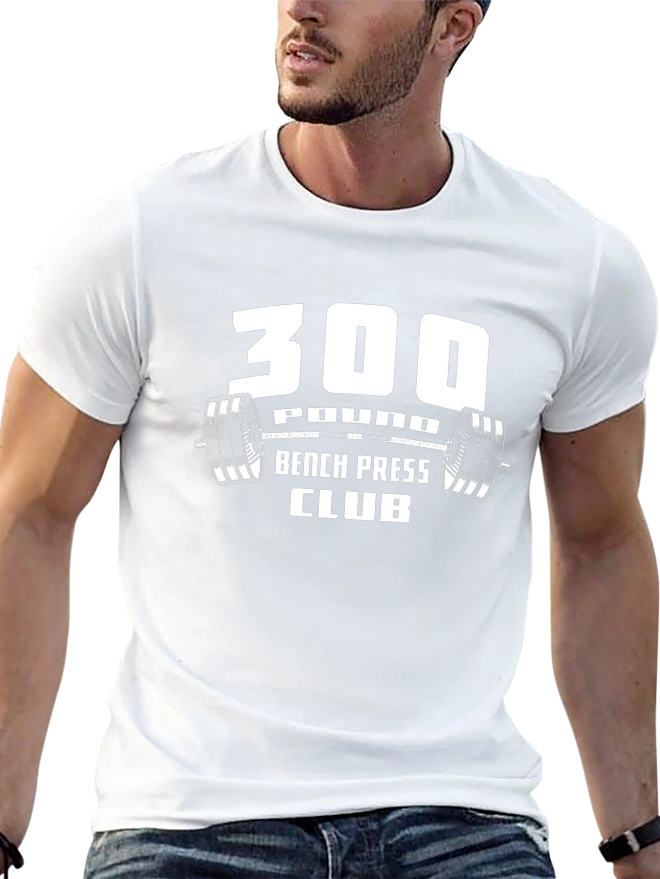 300 Pound Bench Press Club Graphic T-Shirt