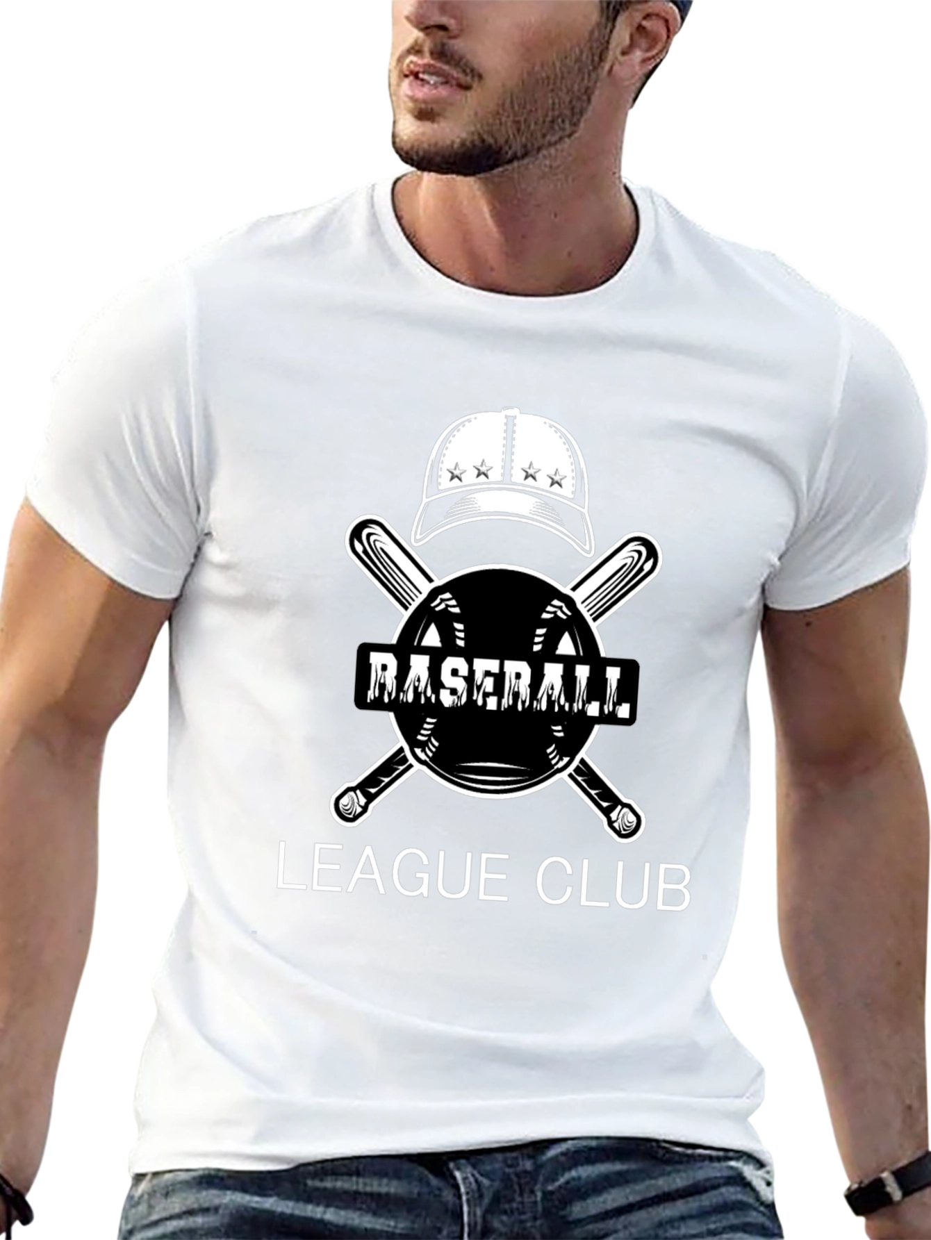 Baseball League Club T-Shirt - Graphic Tee