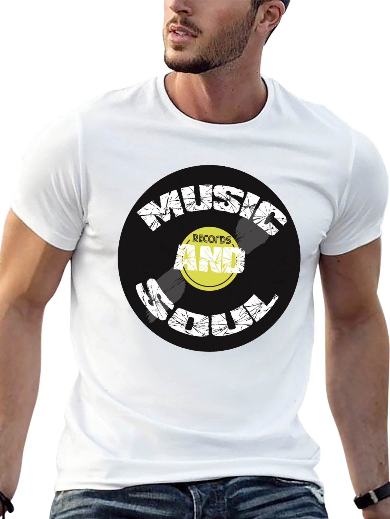 Music and Soul Black Graphic Tee