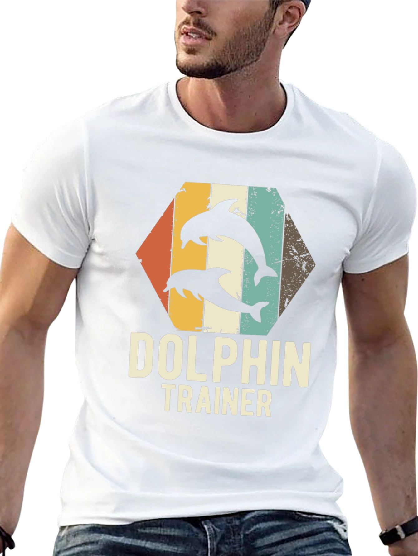 Dolphin Trainer Graphic T-Shirt