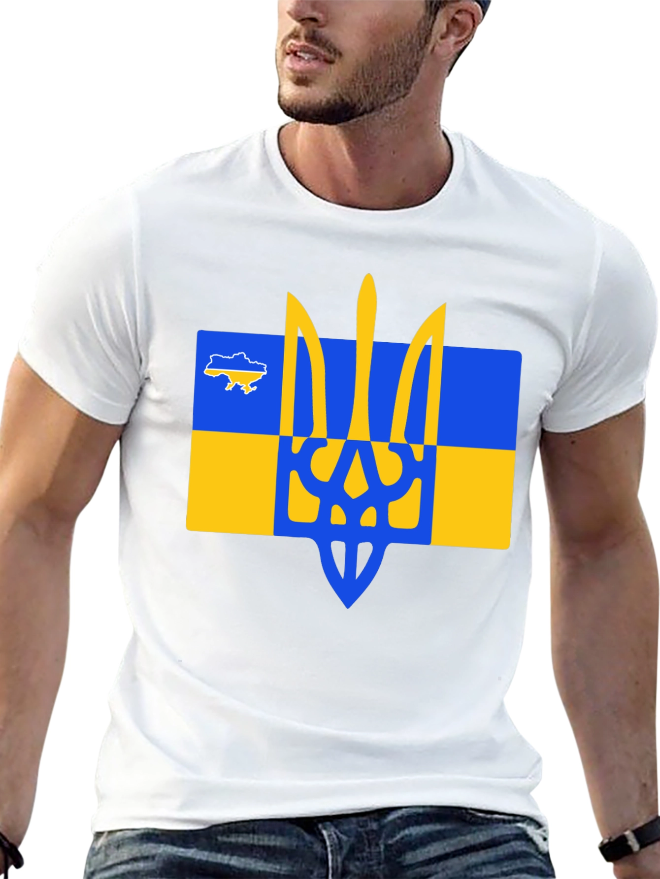Ukraine Trident T-Shirt - Black