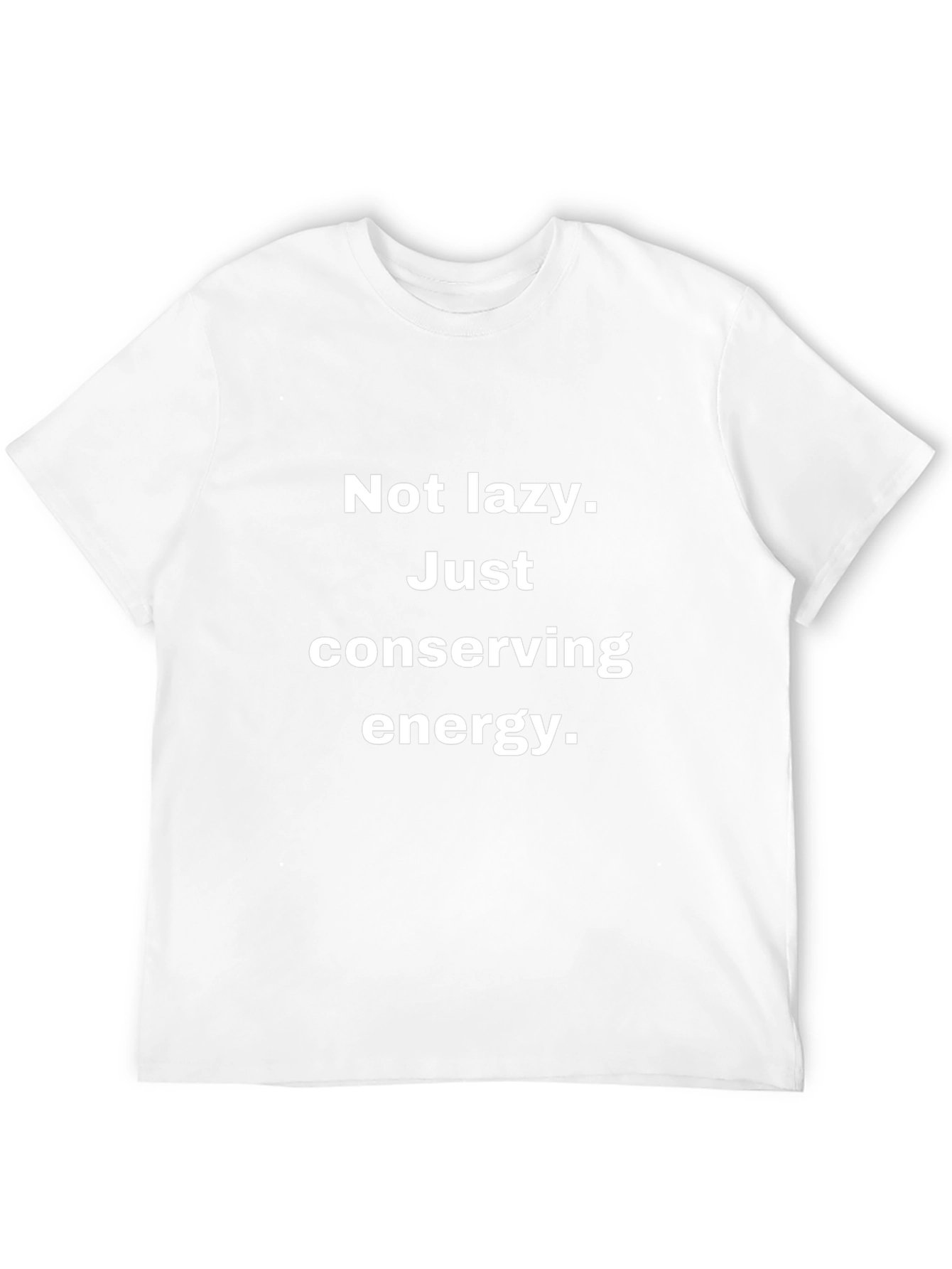 Conserving Energy Graphic Tee - Black Cotton T-Shirt