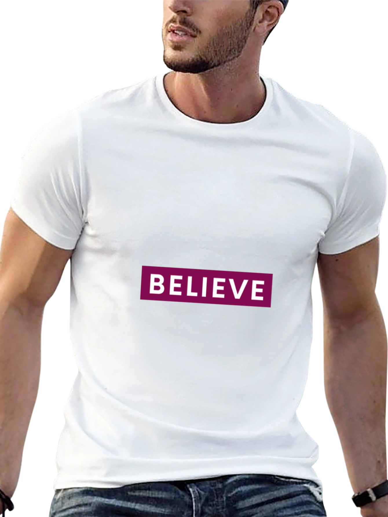 Believe Graphic Tee - Classic Black Comfort