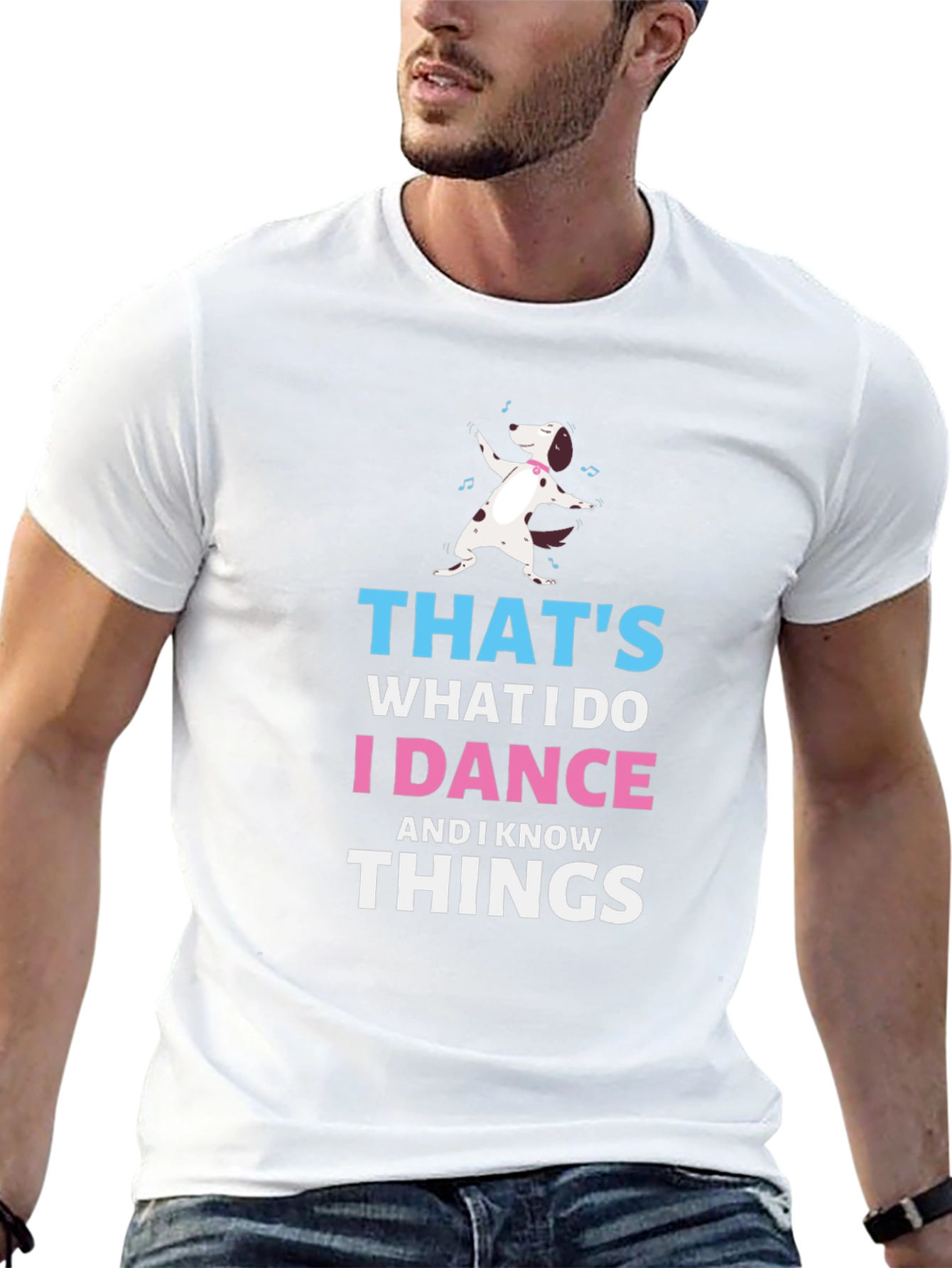 I Dance and I Know Things Dog T-Shirt – Funny Dance Dog Tee