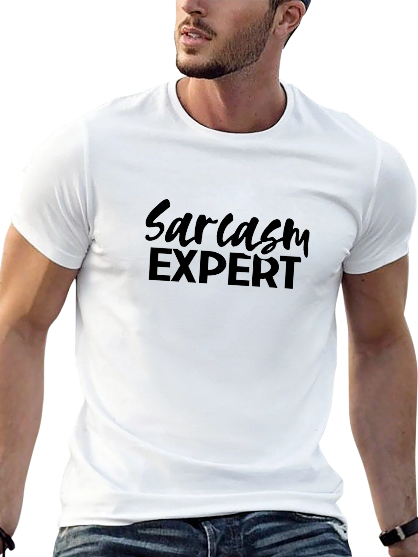 Sarcasm Expert Black T-Shirt