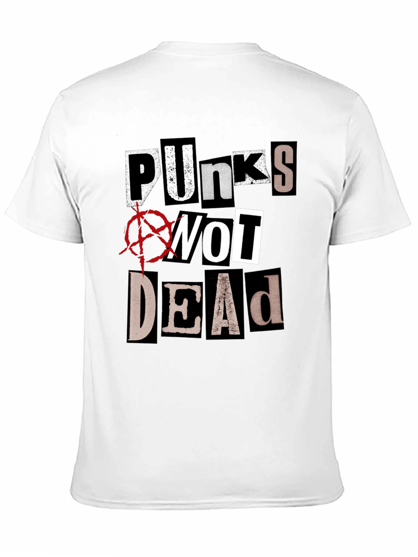 Punks Not Dead Graphic Tee - Black Cotton