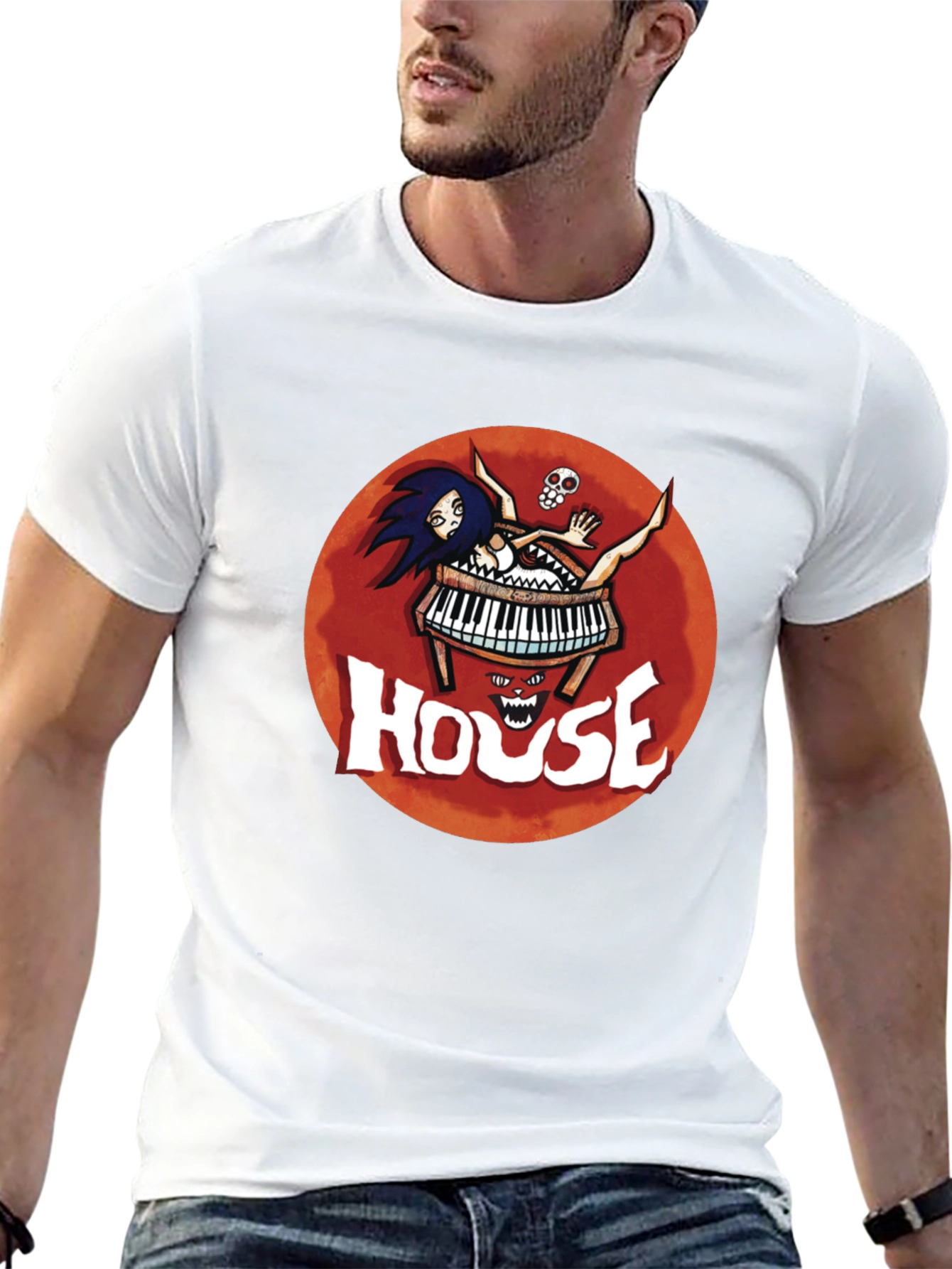 House Movie T-Shirt - Piano Horror Tee