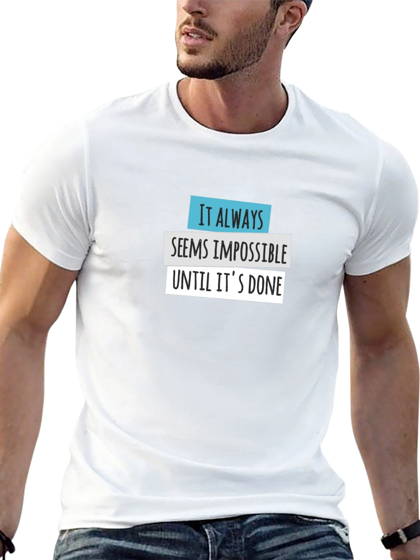 Impossible Until Done Graphic Tee - Black