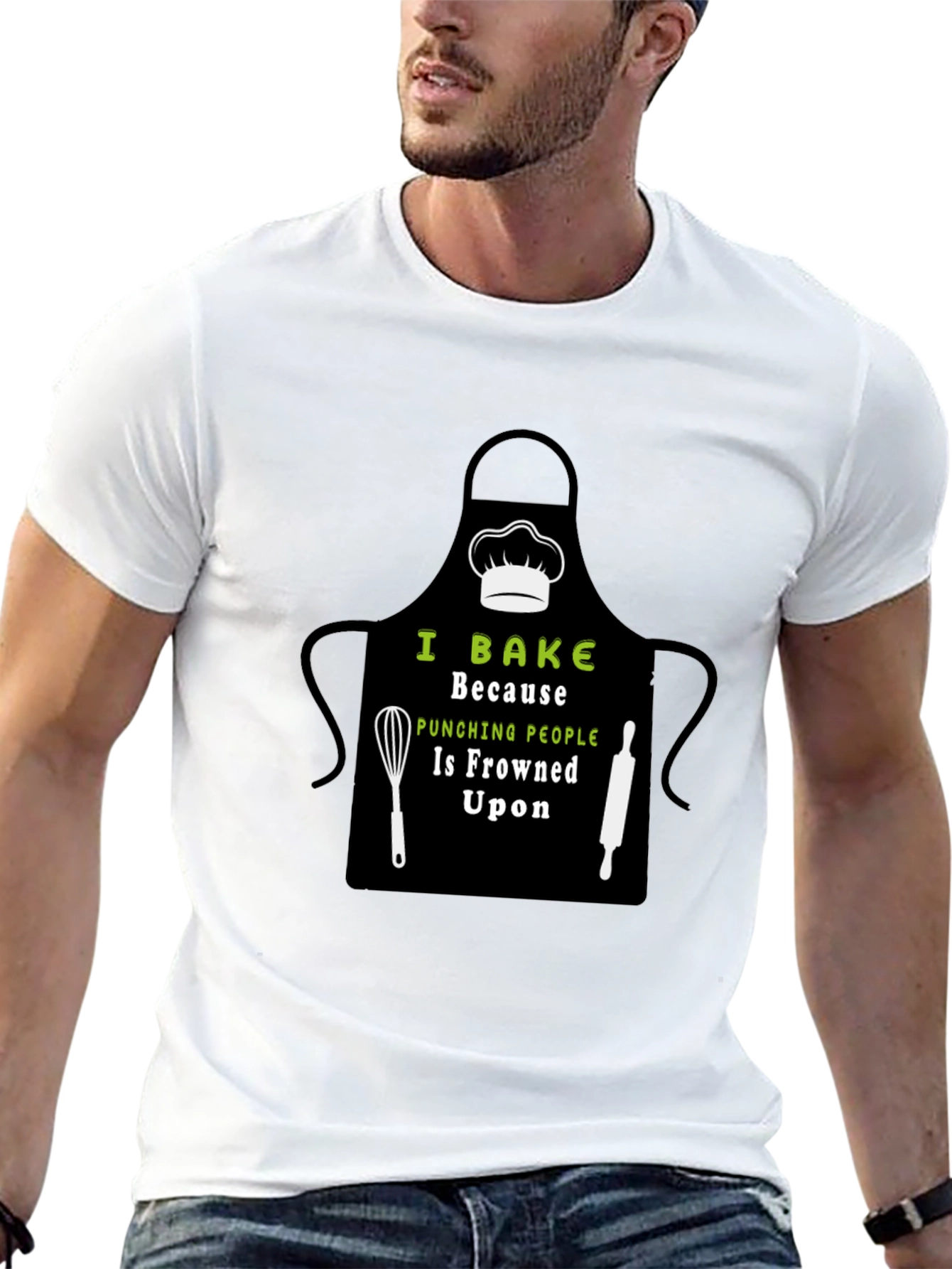 I Bake Because Punching People Is Frowned Upon T-Shirt