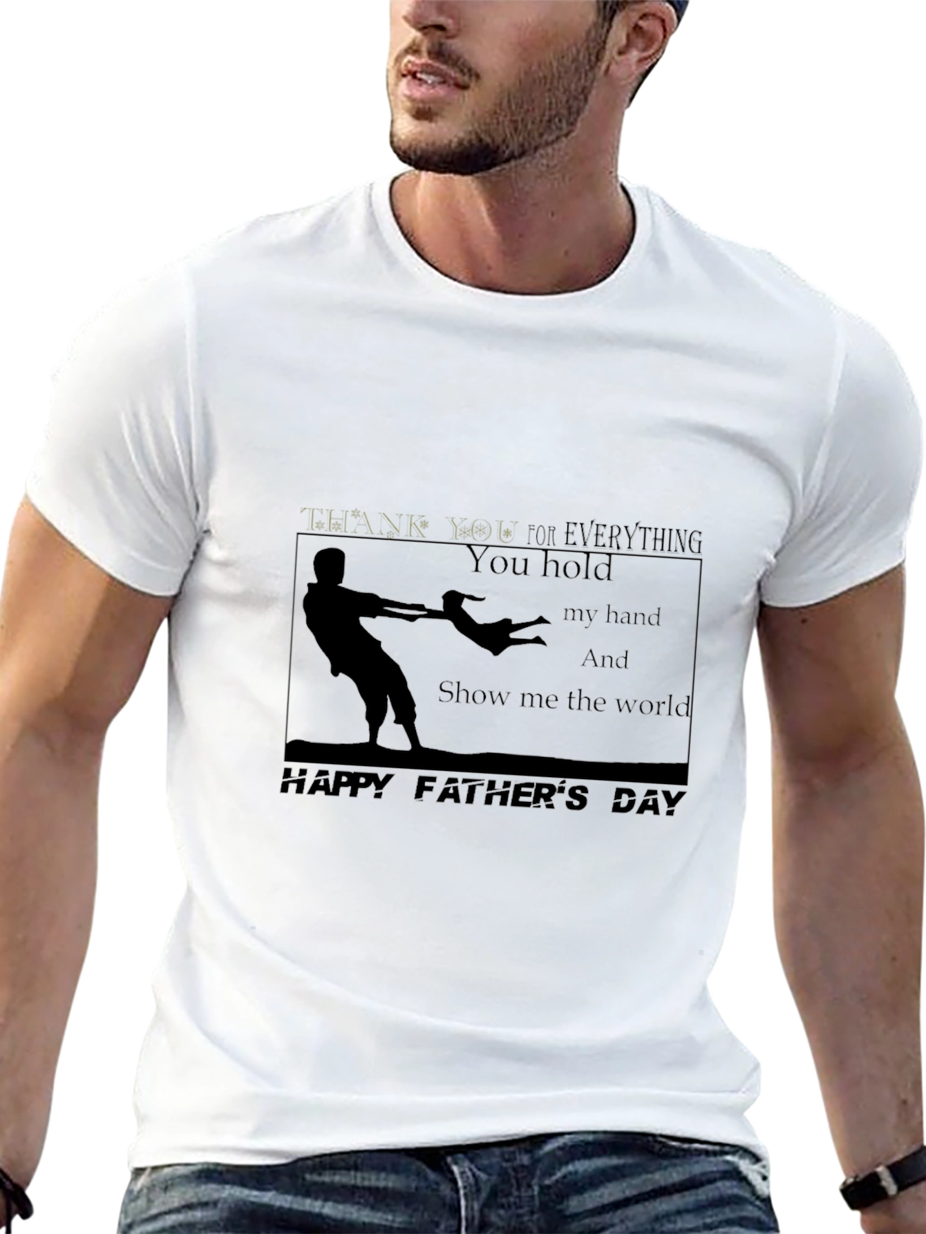 Fathers Day T-shirt - You Hold My Hand Design
