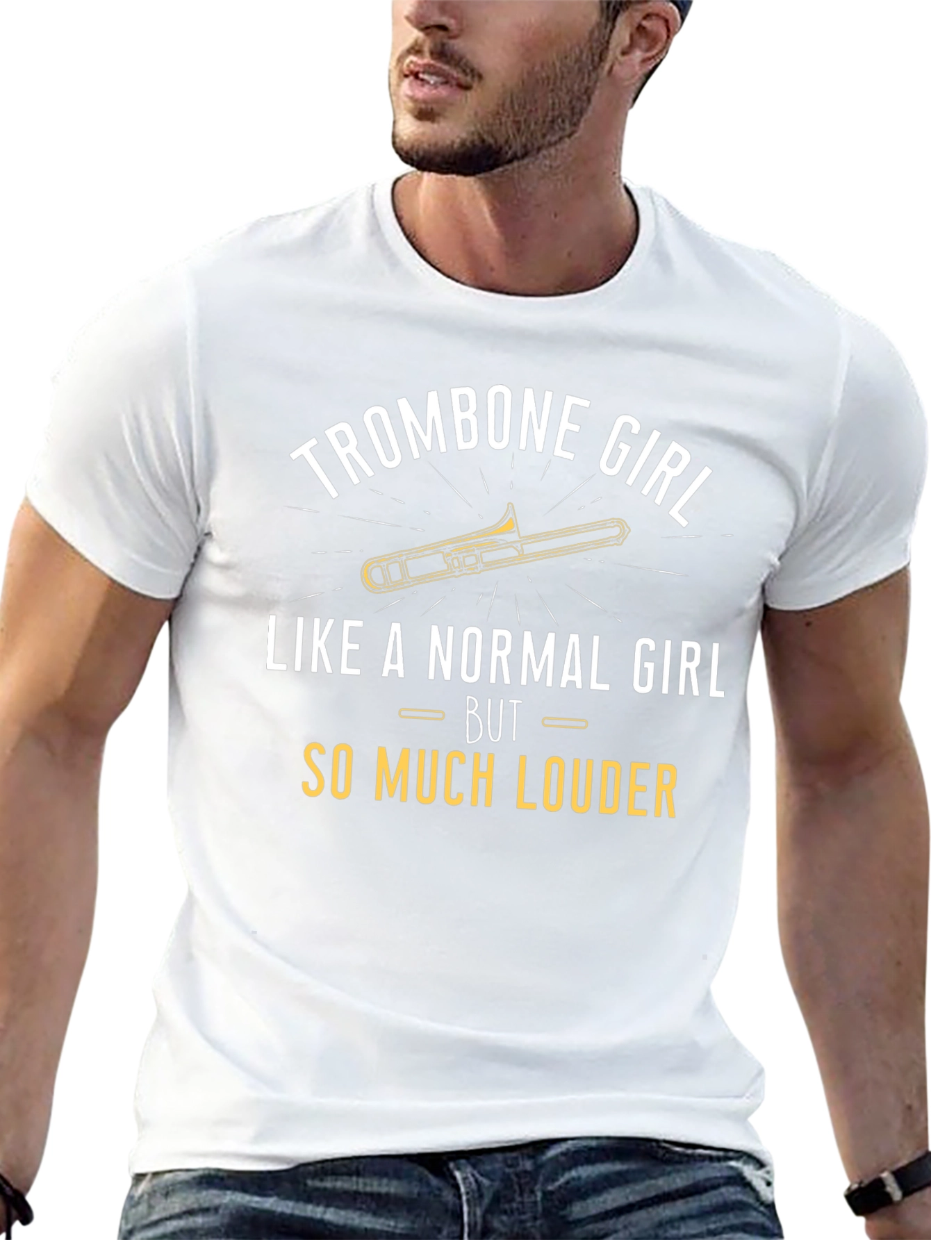 Trombone Girl T-Shirt - Loud & Proud Musician Tee
