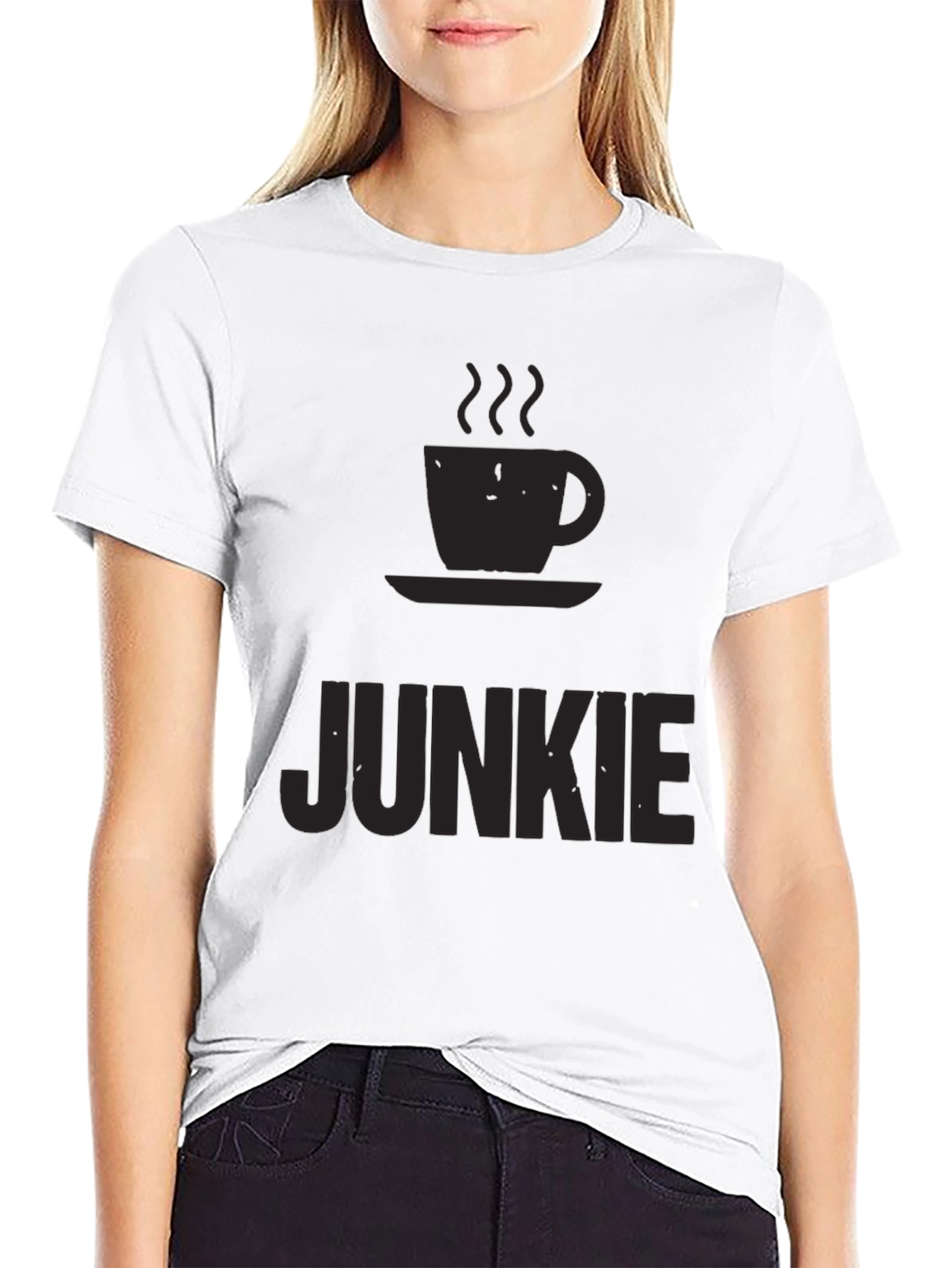 Coffee Junkie Black T-Shirt