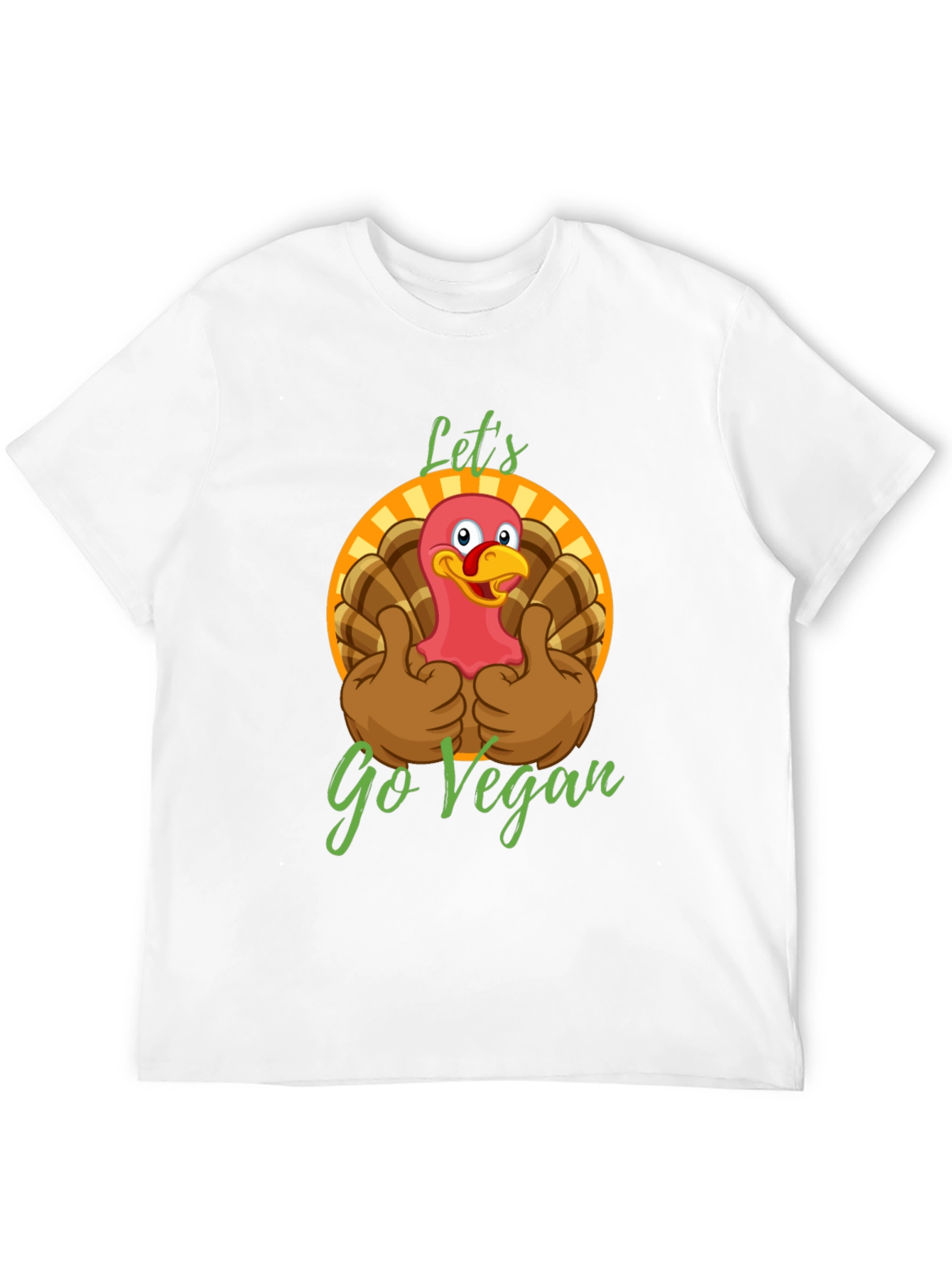Funny Vegan Turkey T-Shirt - Lets Go Vegan!