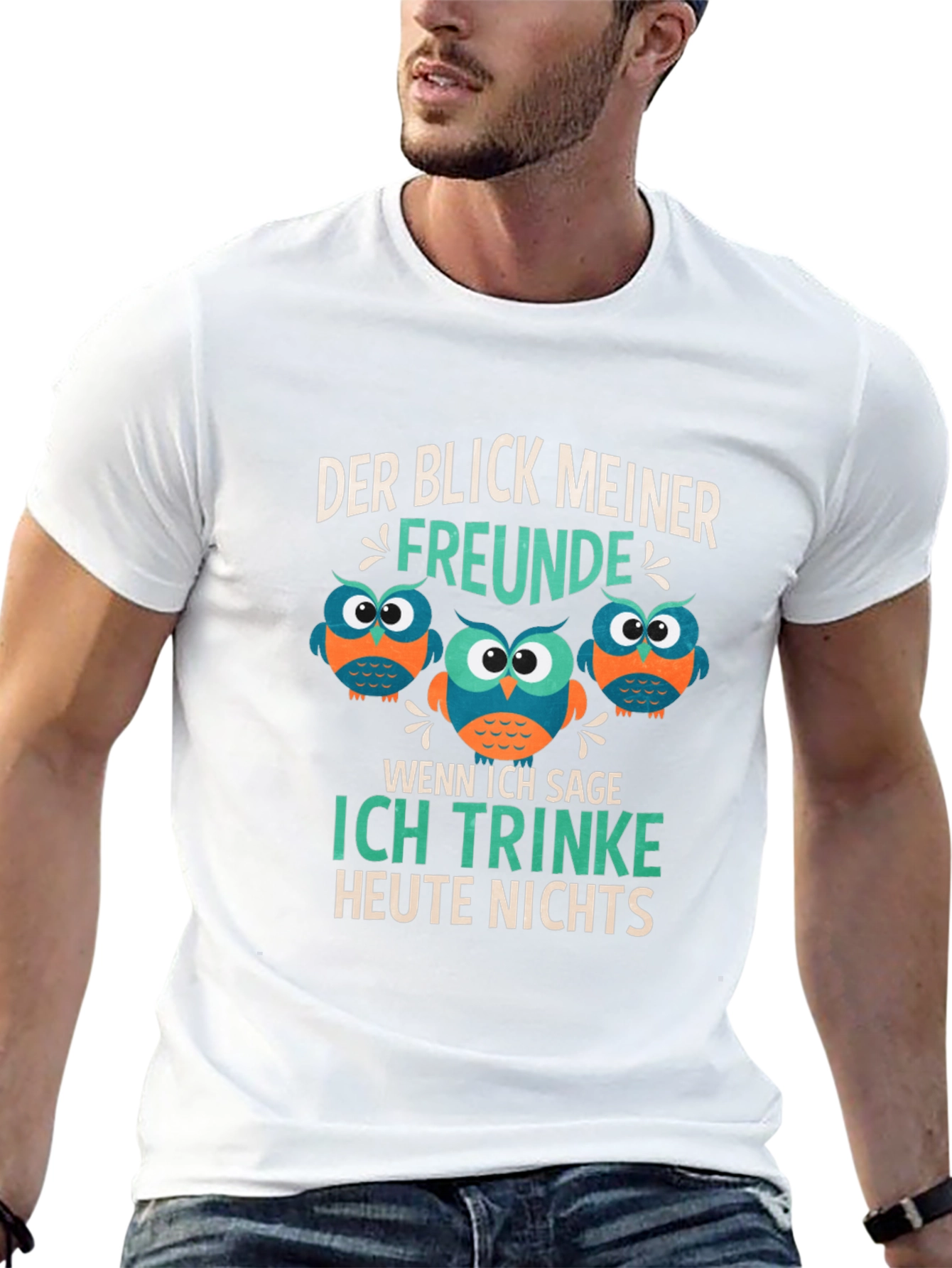 Funny Owl Graphic T-Shirt - Der Blick Meiner Freunde