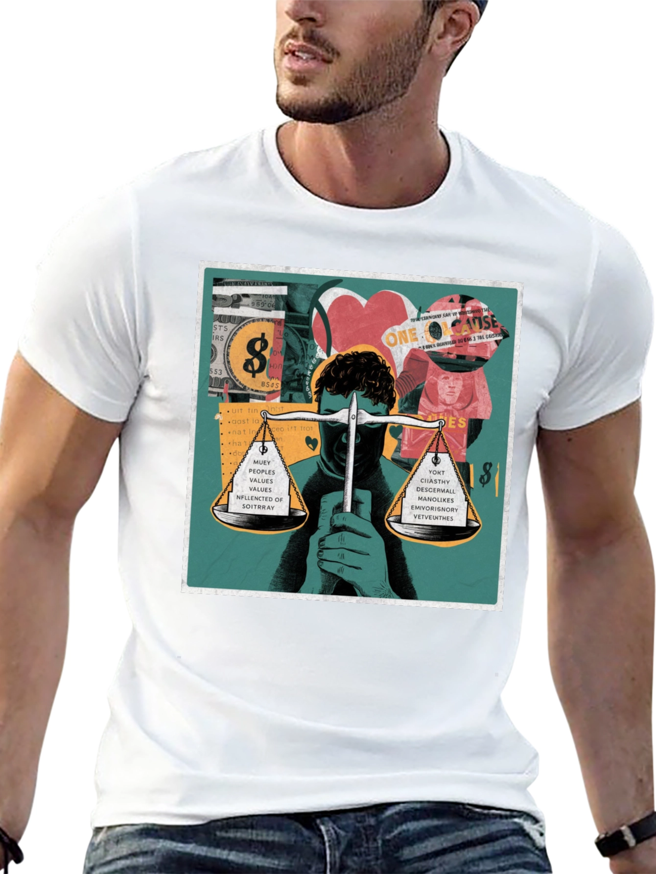 Unique Graphic Print T-Shirt