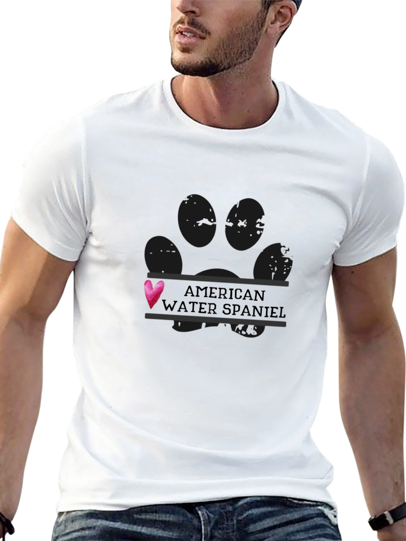 American Water Spaniel Love T-Shirt – Cute Dog Lover Tee