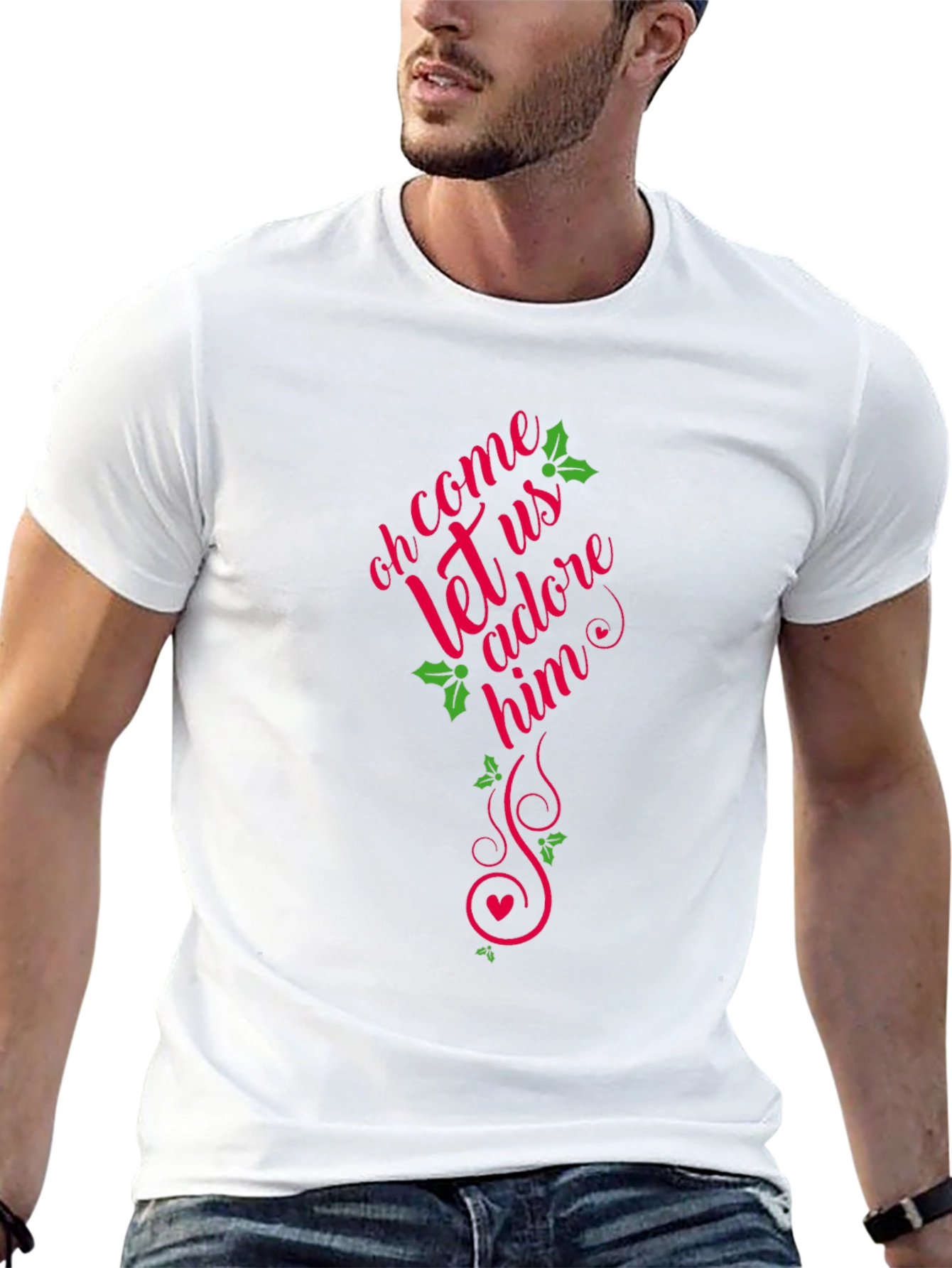 Oh Come Let Us Adore Him Christmas T-Shirt