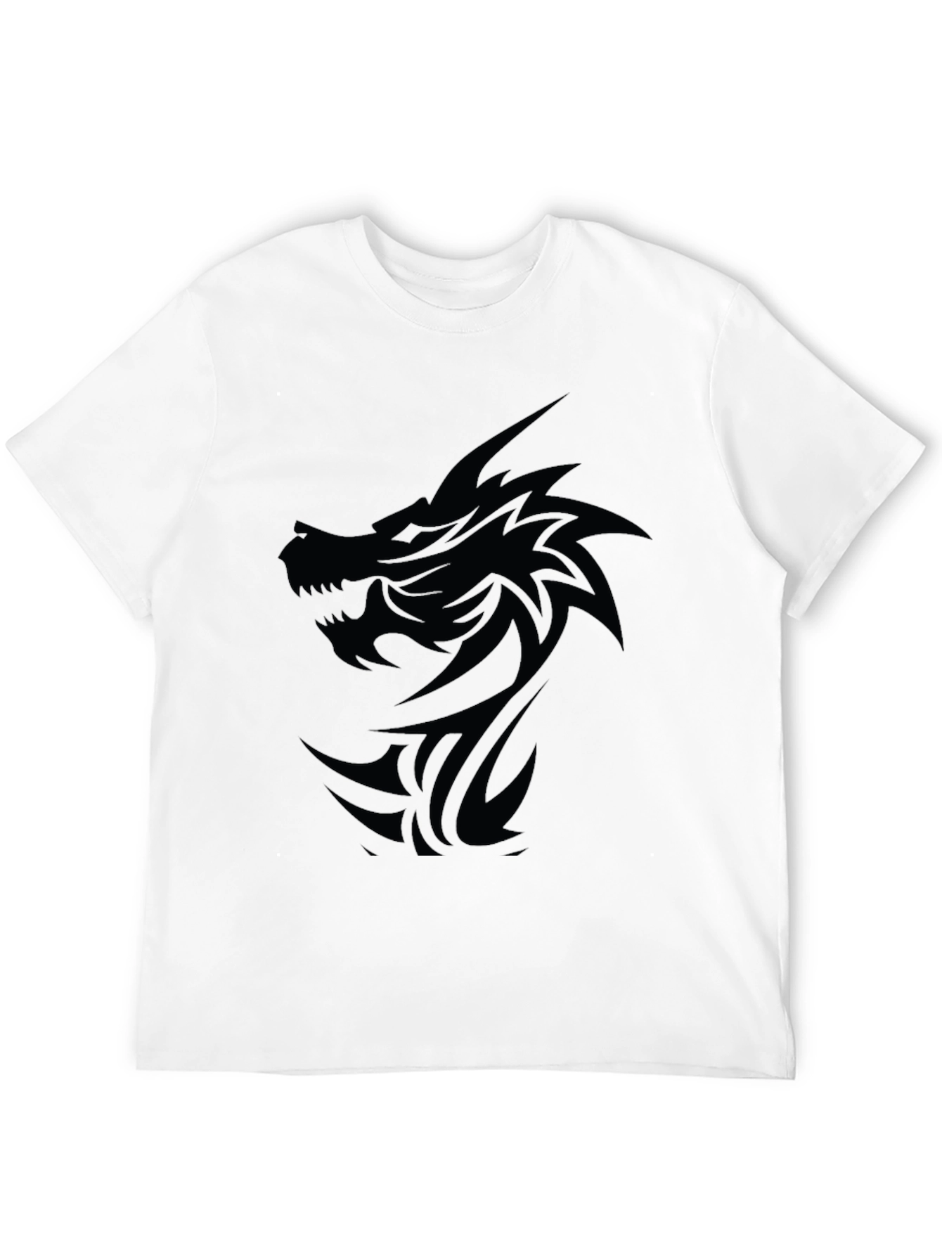 Black Dragon Graphic Tee - Mens Casual Shirt
