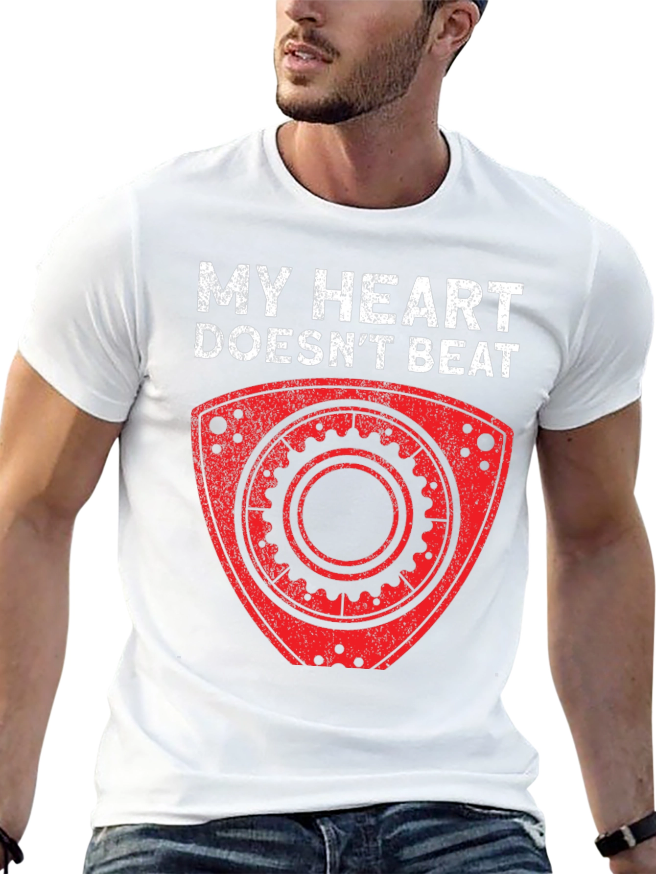 My Heart Doesnt Beat Rotary Engine T-Shirt