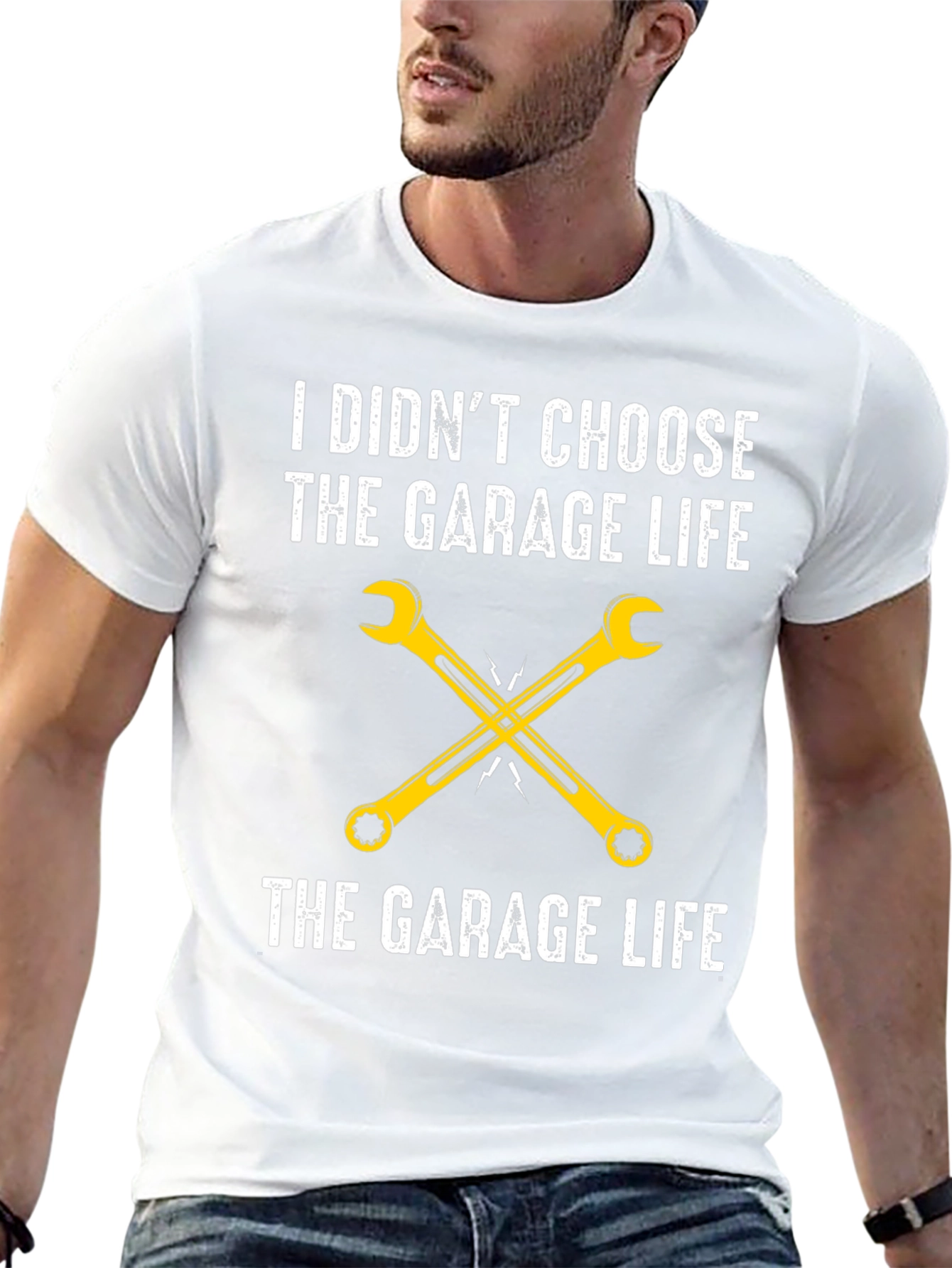 Garage Life T-Shirt - Mechanic Wrench Tee