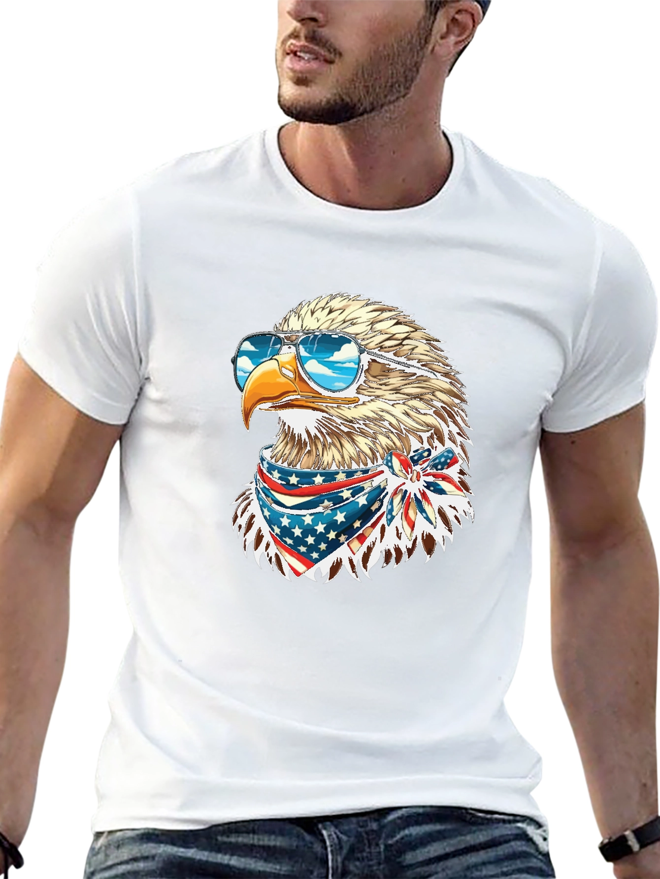 Cool Eagle USA Bandana T-Shirt