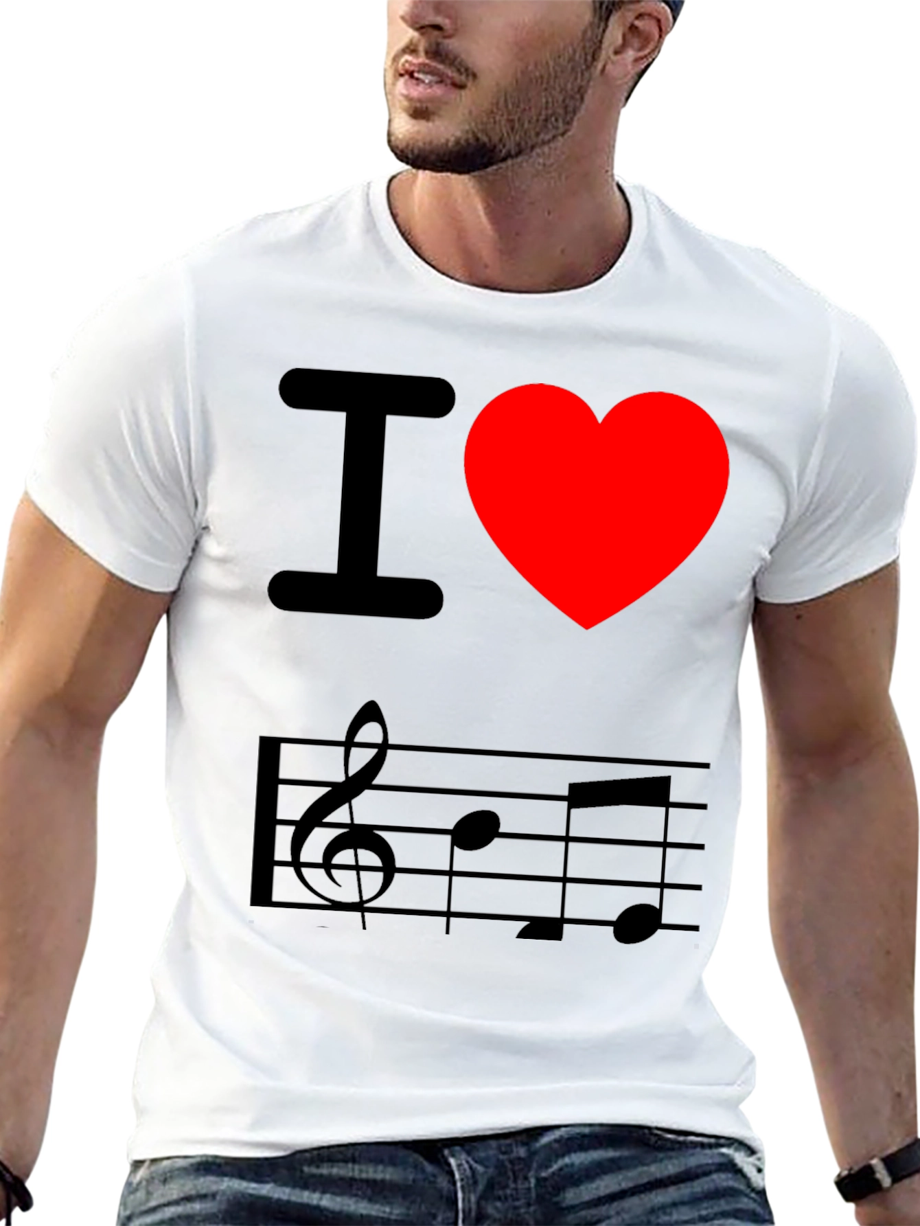 I Love Music Graphic T-Shirt