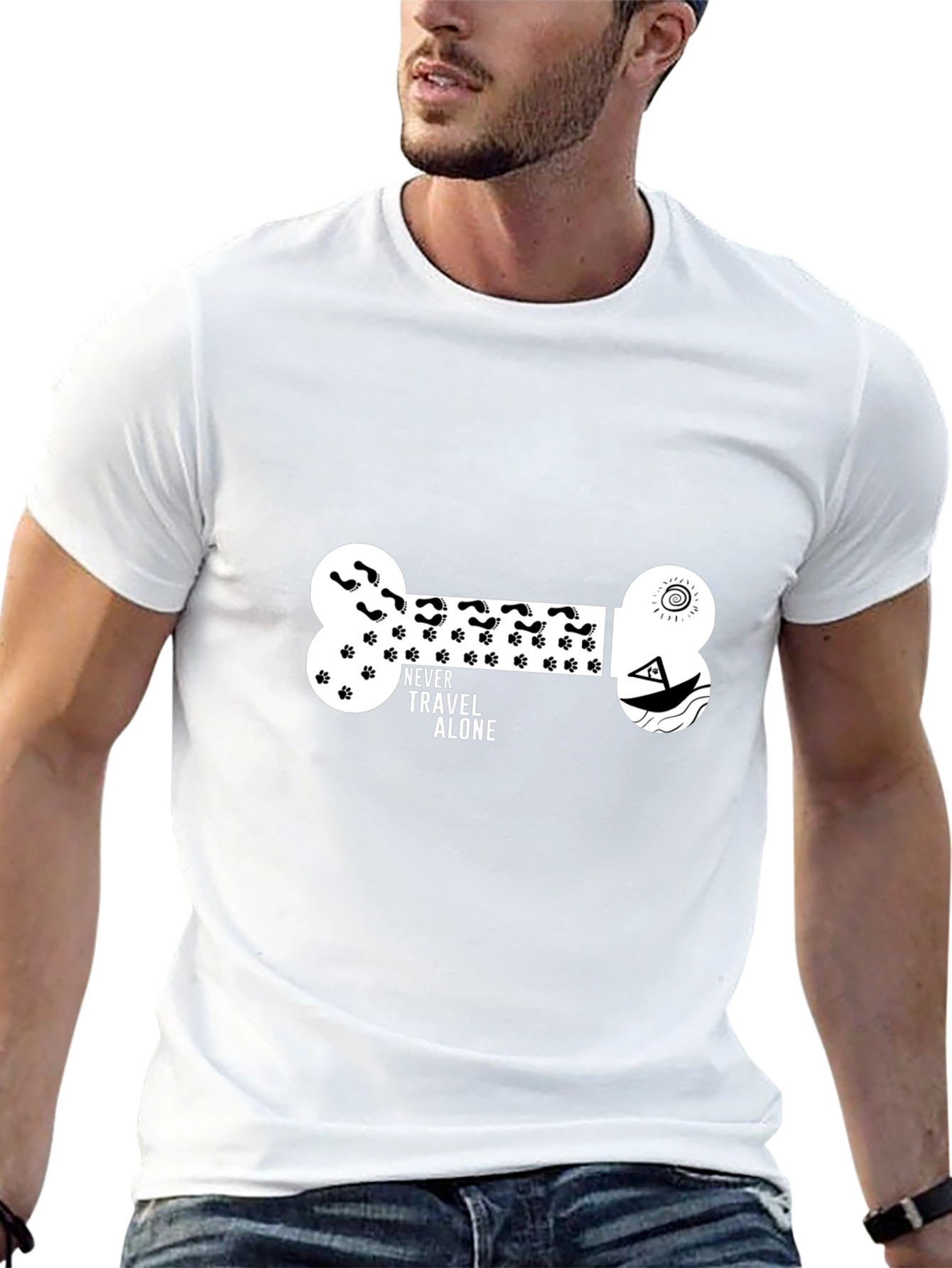 Never Travel Alone Graphic Tee