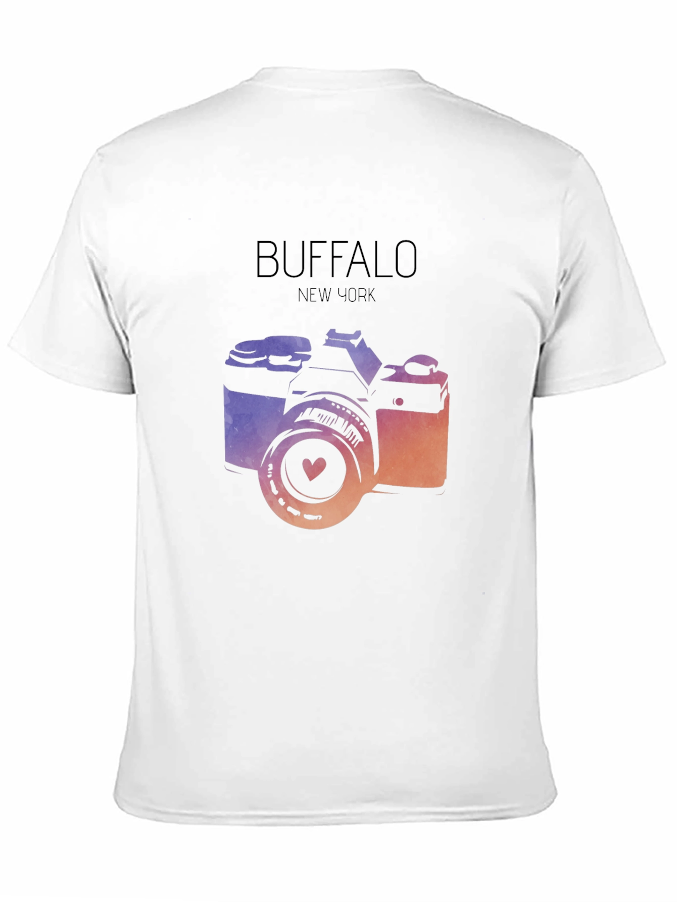 Buffalo NY Camera Graphic Tee - Stylish City Pride