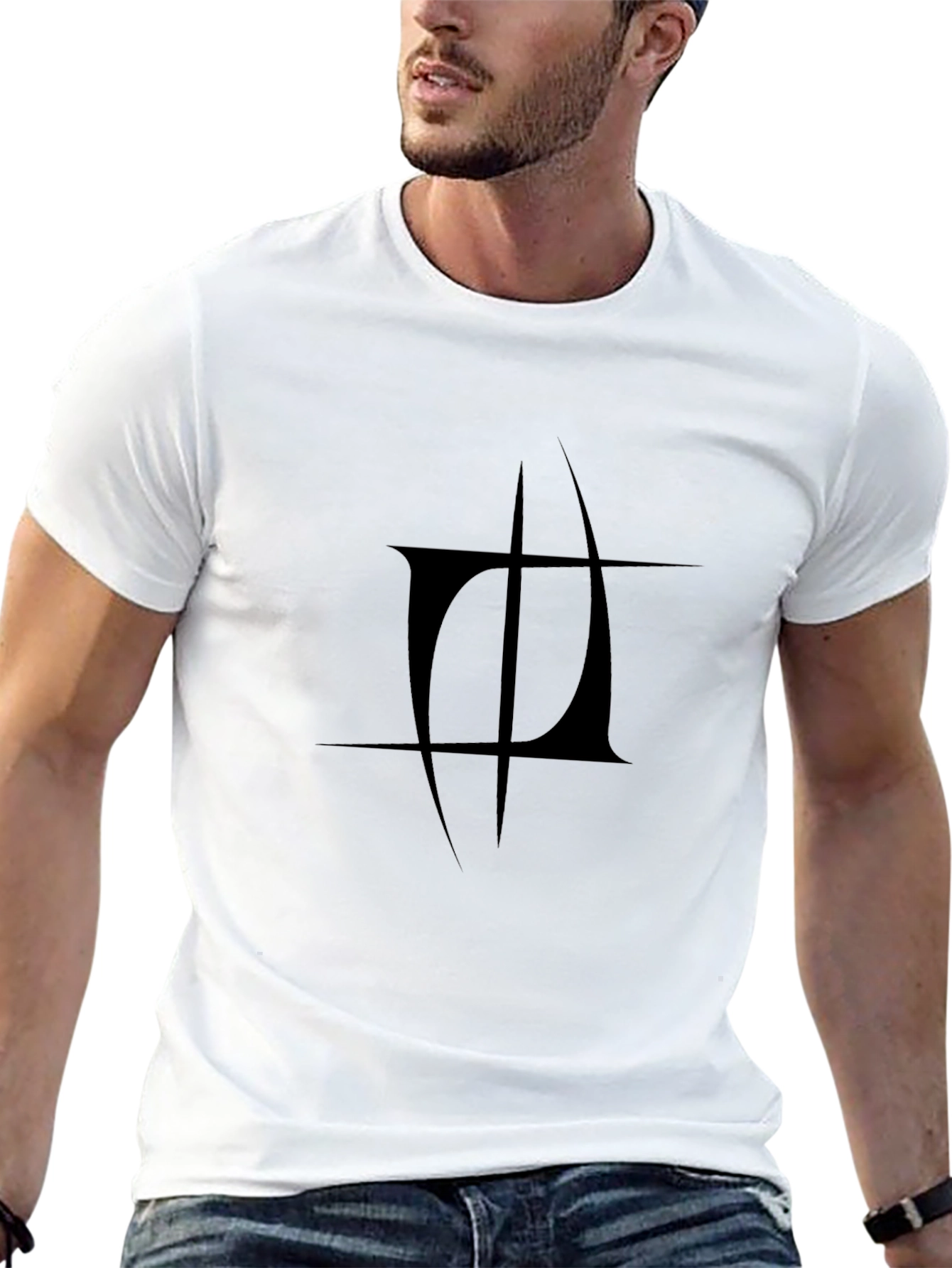 Modern Black Graphic Tee - Stylish & Unique Design