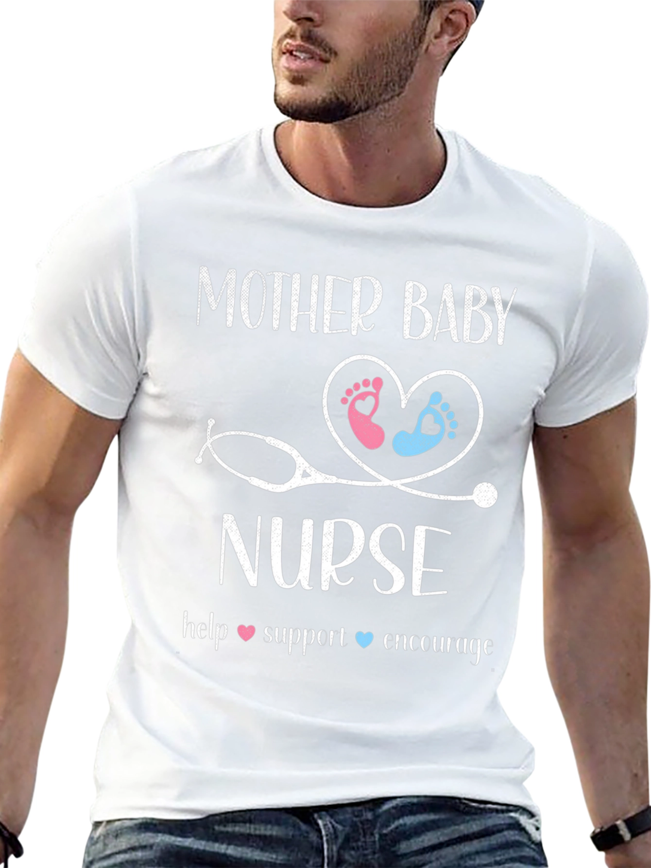 Mother Baby Nurse Graphic T-Shirt