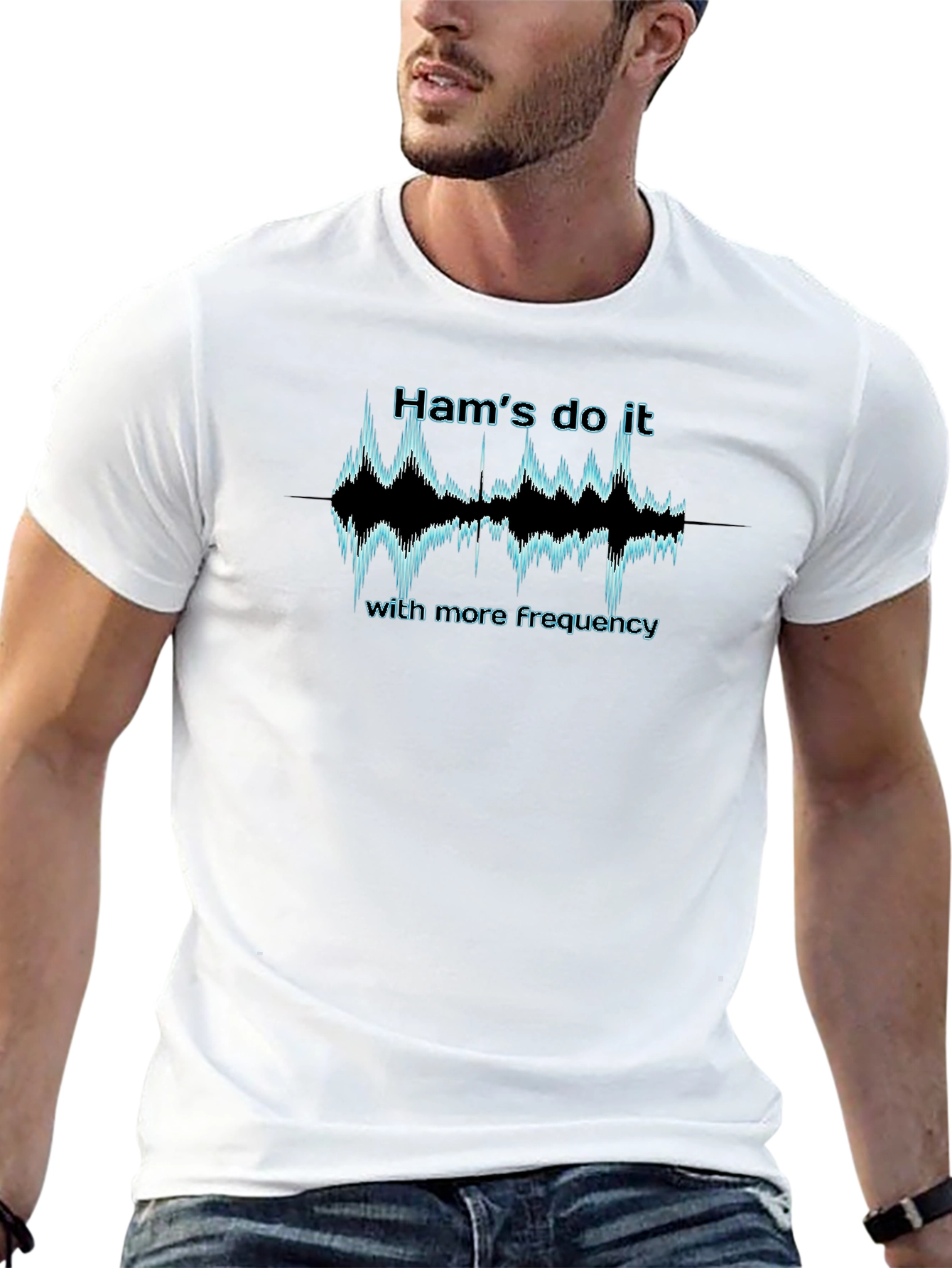 Hams Do It Frequency T-Shirt - Black